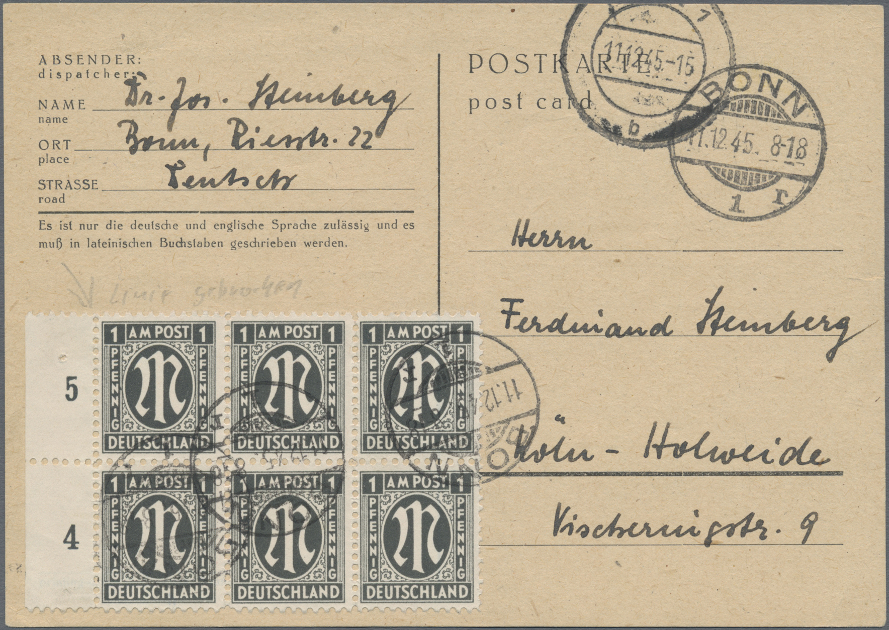 Lot 15170 - bizone - Auktionshaus Christoph Gärtner GmbH & Co. KG 58th AUCTION - Day 5 Lot 15170 - bizone - Auktionshaus Christoph Gärtner GmbH & Co. KG 58th AUCTION - Day 5
