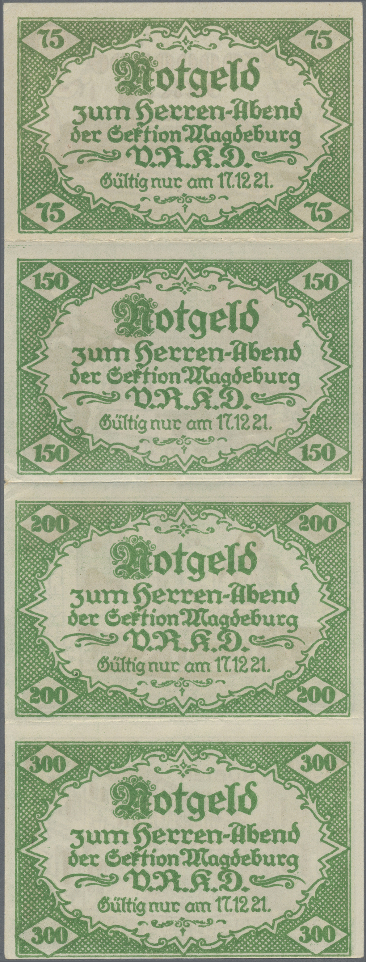 Lot 01884 - Deutschland - Notgeld - Sachsen-Anhalt | Banknoten - Auktionshaus Christoph Gärtner GmbH & Co. KG 58th AUCTION - Day 1 Lot 01884 - Deutschland - Notgeld - Sachsen-Anhalt | Banknoten - Auktionshaus Christoph Gärtner GmbH & Co. KG 58th AUCTION - Day 1