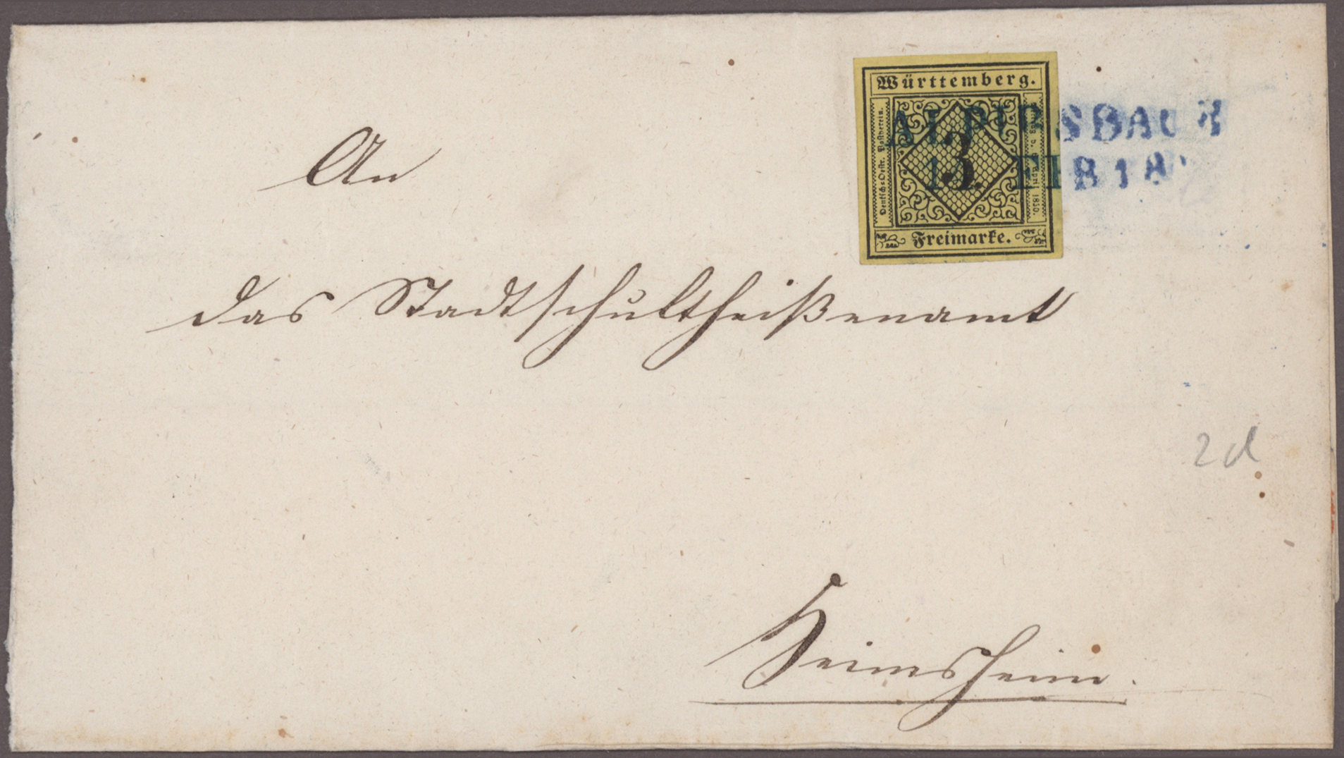 Lot 10362 - Württemberg - Marken und Briefe  -  Auktionshaus Christoph Gärtner GmbH & Co. KG 57th AUCTION - Day 5