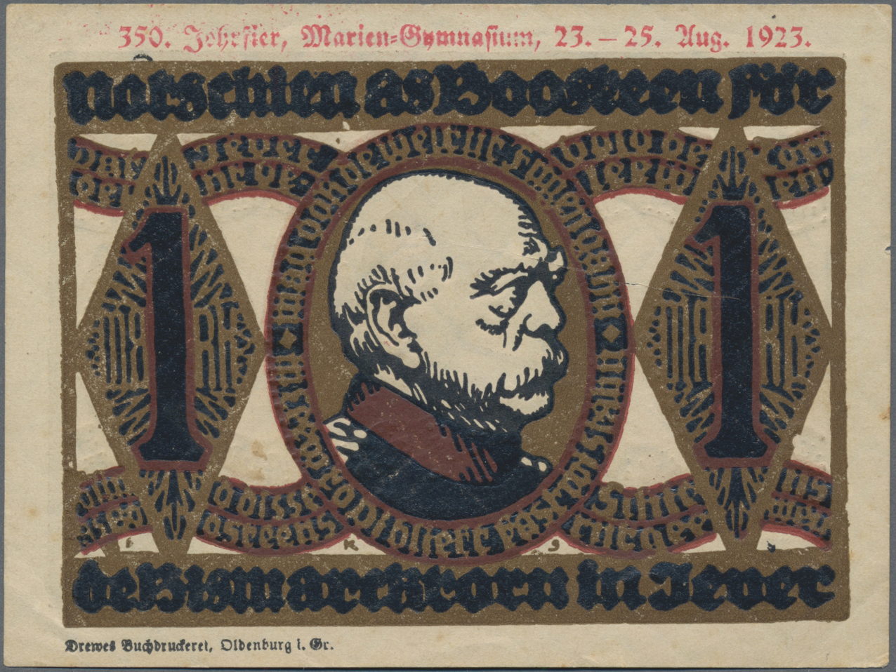 Lot 01850 - Deutschland - Notgeld - Niedersachsen | Banknoten - Auktionshaus Christoph Gärtner GmbH & Co. KG 58th AUCTION - Day 1 Lot 01850 - Deutschland - Notgeld - Niedersachsen | Banknoten - Auktionshaus Christoph Gärtner GmbH & Co. KG 58th AUCTION - Day 1