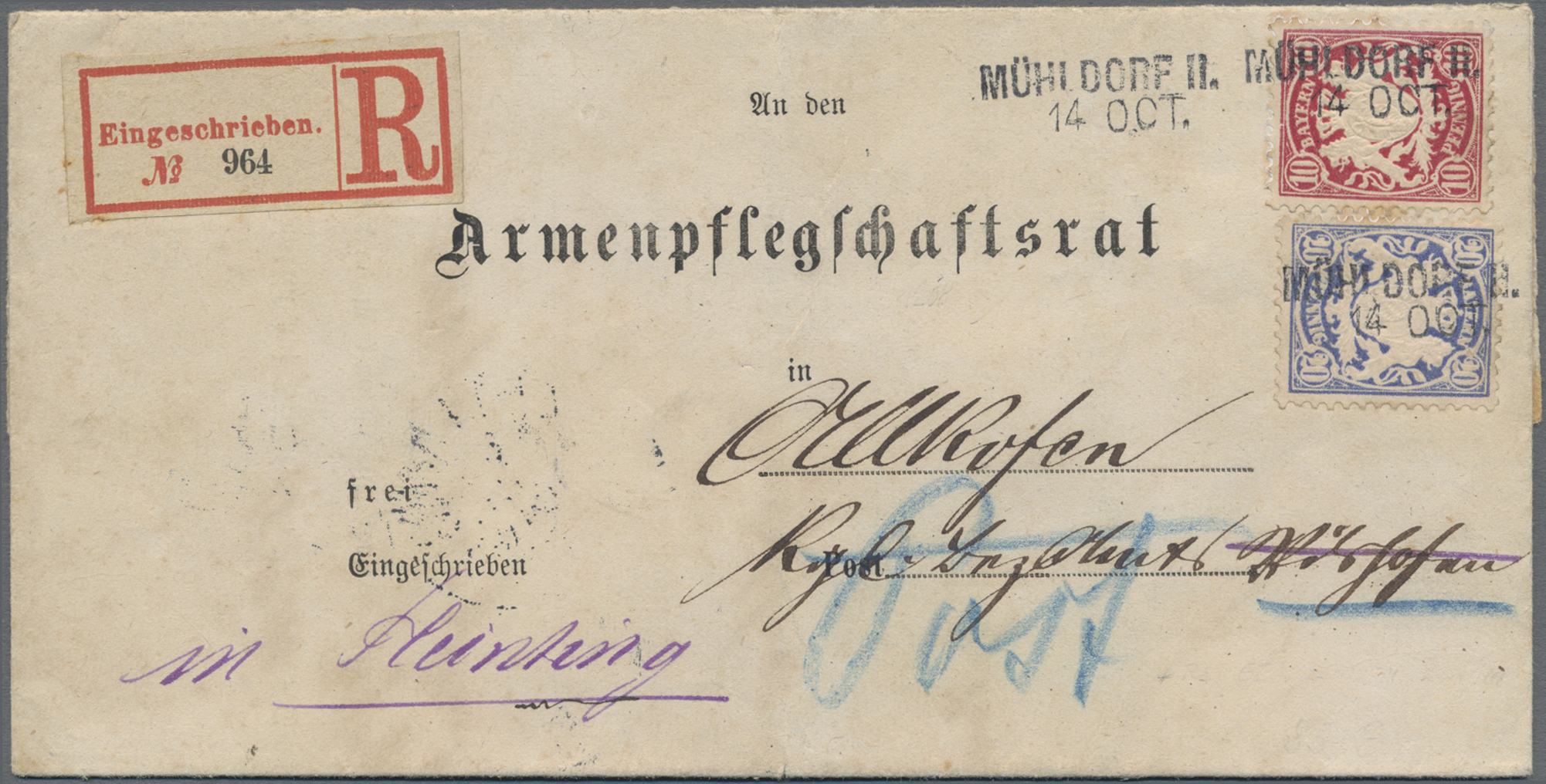 Lot 02448 - Bayern - Ortsstempel  -  Auktionshaus Christoph Gärtner GmbH & Co. KG 50th Auction Anniversary Auction - Day 7