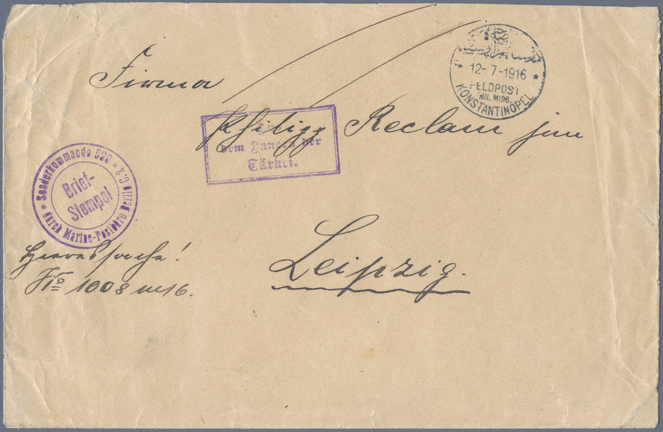Lot 05678 - Militärmission in der Türkei - Auktionshaus Christoph Gärtner GmbH & Co. KG 57th AUCTION - Day 3 Lot 05678 - Militärmission in der Türkei - Auktionshaus Christoph Gärtner GmbH & Co. KG 57th AUCTION - Day 3