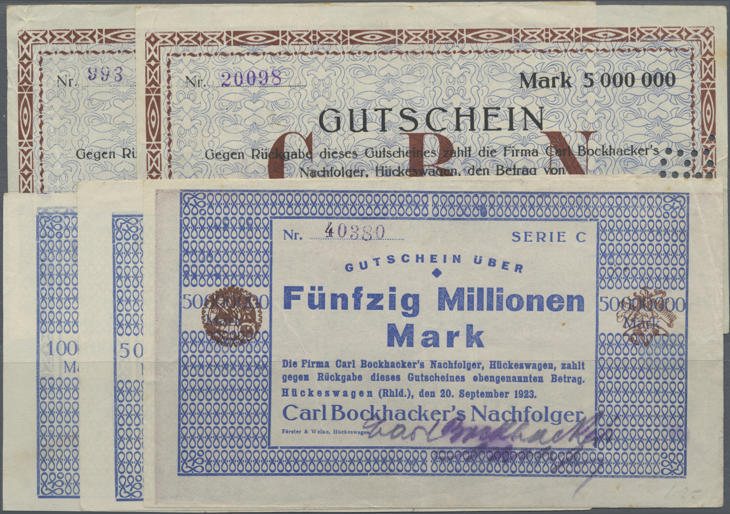 Lot 00748 - Deutschland - Notgeld - Rheinland | Banknoten  -  Auktionshaus Christoph Gärtner GmbH & Co. KG 56th AUCTION - Day 1