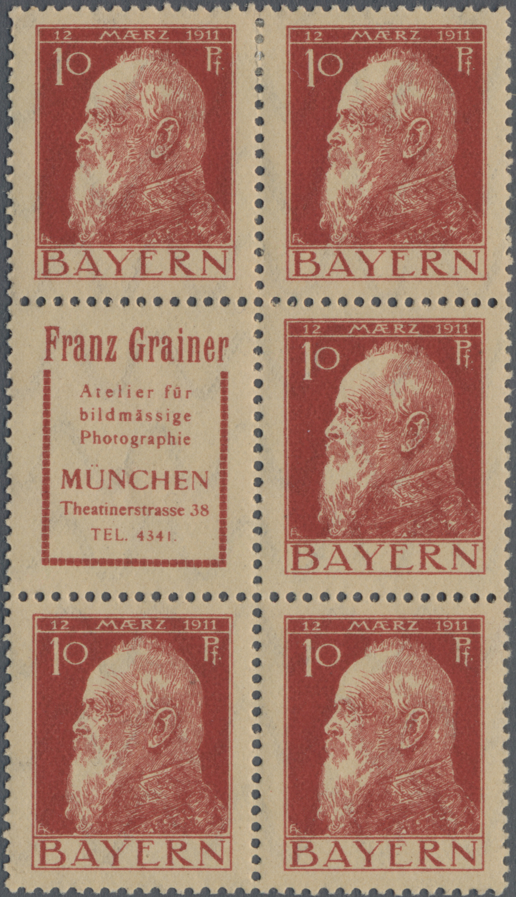 Lot 02801 - bayern - zusammendrucke - Auktionshaus Christoph Gärtner GmbH & Co. KG 53rd AUCTION - Day 3 Germany Lot 02801 - bayern - zusammendrucke - Auktionshaus Christoph Gärtner GmbH & Co. KG 53rd AUCTION - Day 3 Germany
