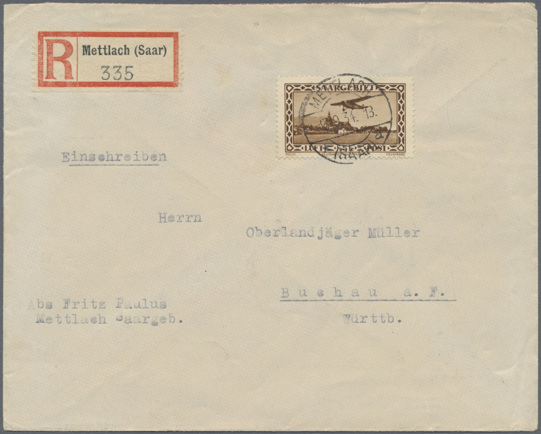 Lot 05894 - Deutsche Abstimmungsgebiete: Saargebiet  -  Auktionshaus Christoph Gärtner GmbH & Co. KG 57th AUCTION - Day 3