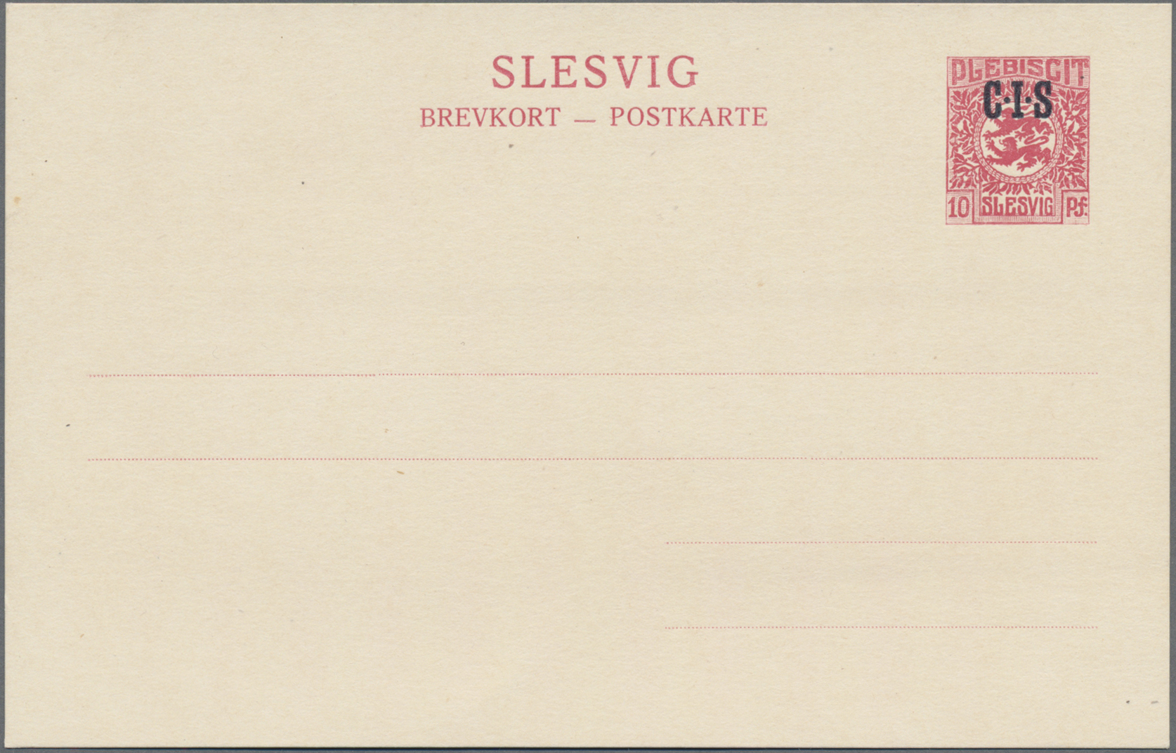 Lot 05576 - Deutsche Abstimmungsgebiete: Schleswig - Ganzsachen - Auktionshaus Christoph Gärtner GmbH & Co. KG 61st AUCTION - day 3 Lot 05576 - Deutsche Abstimmungsgebiete: Schleswig - Ganzsachen - Auktionshaus Christoph Gärtner GmbH & Co. KG 61st AUCTION - day 3