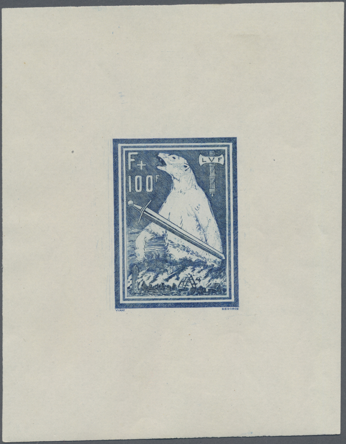 Lot 06037 - Dt. Besetzung II WK - Frankreich - Privatausgaben: Legionärsmarken - Auktionshaus Christoph Gärtner GmbH & Co. KG 55th AUCTION - Day 3 Lot 06037 - Dt. Besetzung II WK - Frankreich - Privatausgaben: Legionärsmarken - Auktionshaus Christoph Gärtner GmbH & Co. KG 55th AUCTION - Day 3