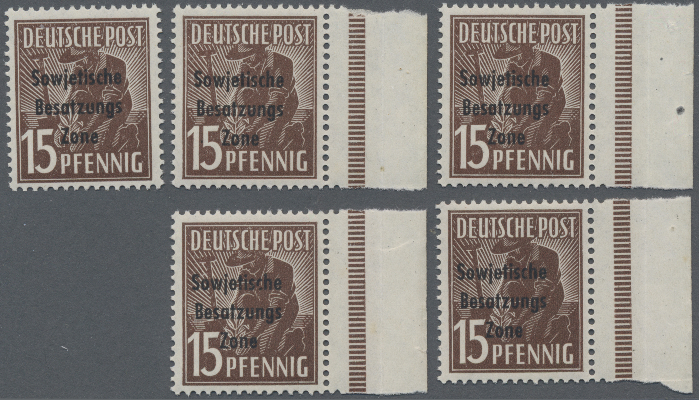 Lot 06343 - Sowjetische Zone - Allgemeine Ausgaben - Auktionshaus Christoph Gärtner GmbH & Co. KG 55th AUCTION - Day 3 Lot 06343 - Sowjetische Zone - Allgemeine Ausgaben - Auktionshaus Christoph Gärtner GmbH & Co. KG 55th AUCTION - Day 3