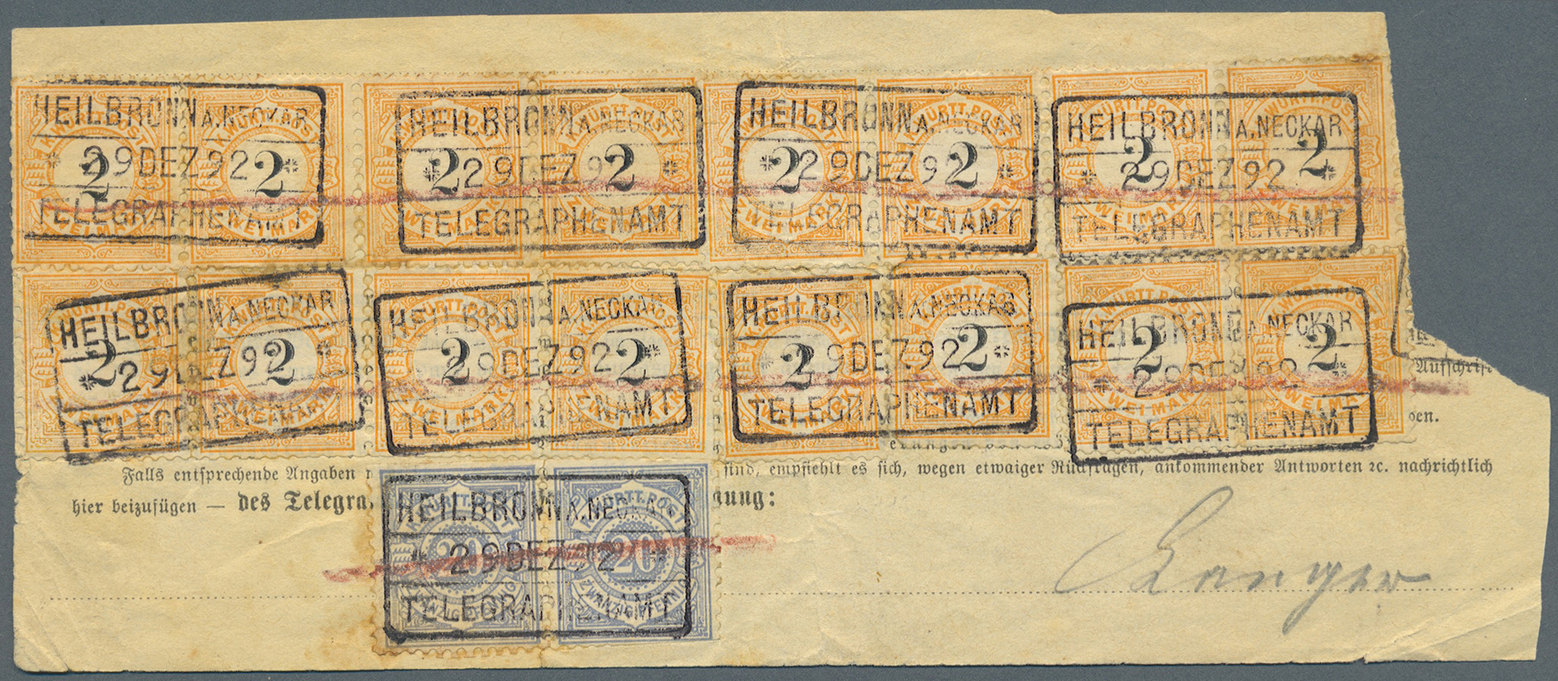 Stamp Auction Württemberg Marken Und Briefe Germany Auction