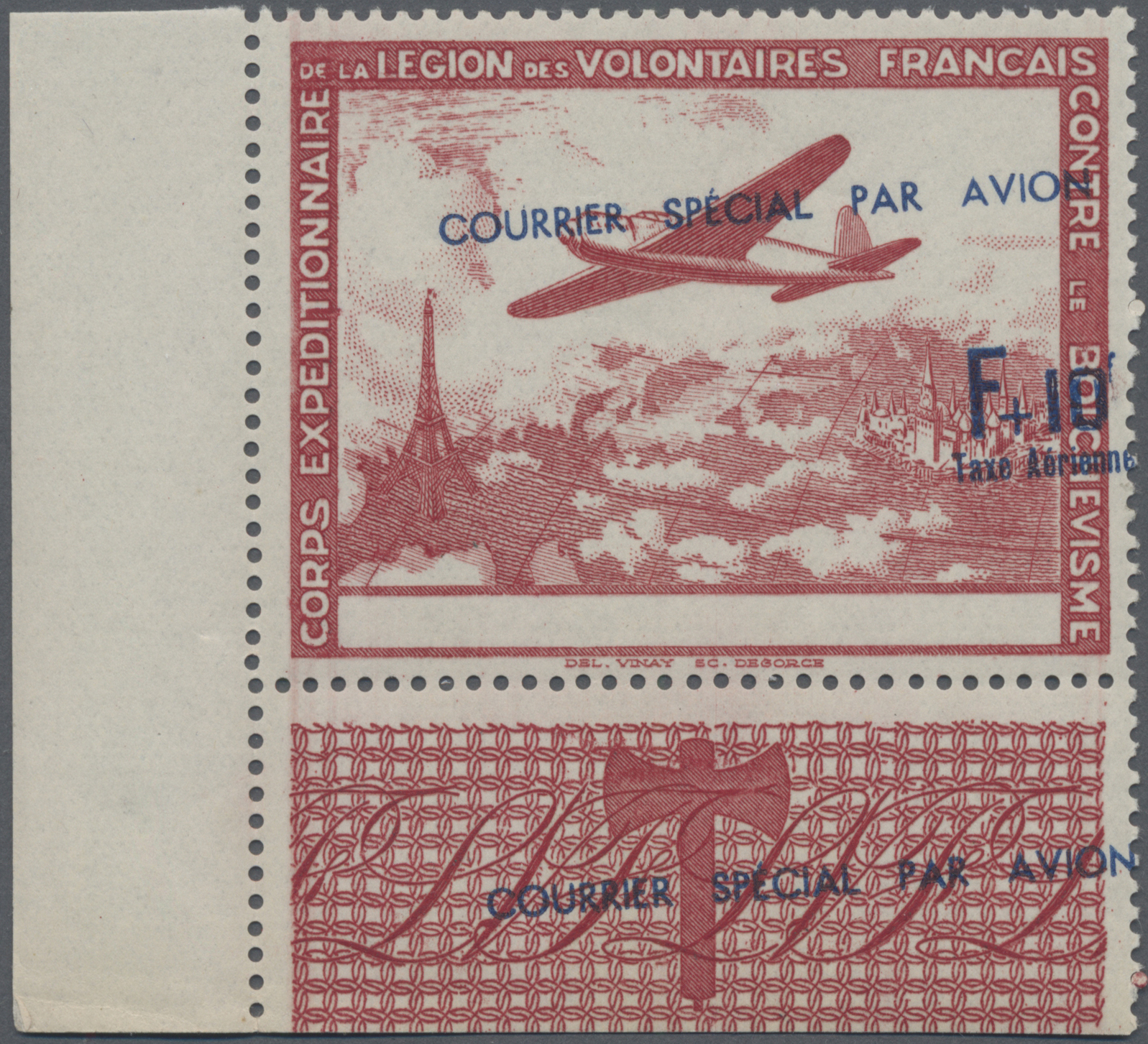 Lot 06042 - Dt. Besetzung II WK - Frankreich - Privatausgaben: Legionärsmarken - Auktionshaus Christoph Gärtner GmbH & Co. KG 55th AUCTION - Day 3 Lot 06042 - Dt. Besetzung II WK - Frankreich - Privatausgaben: Legionärsmarken - Auktionshaus Christoph Gärtner GmbH & Co. KG 55th AUCTION - Day 3