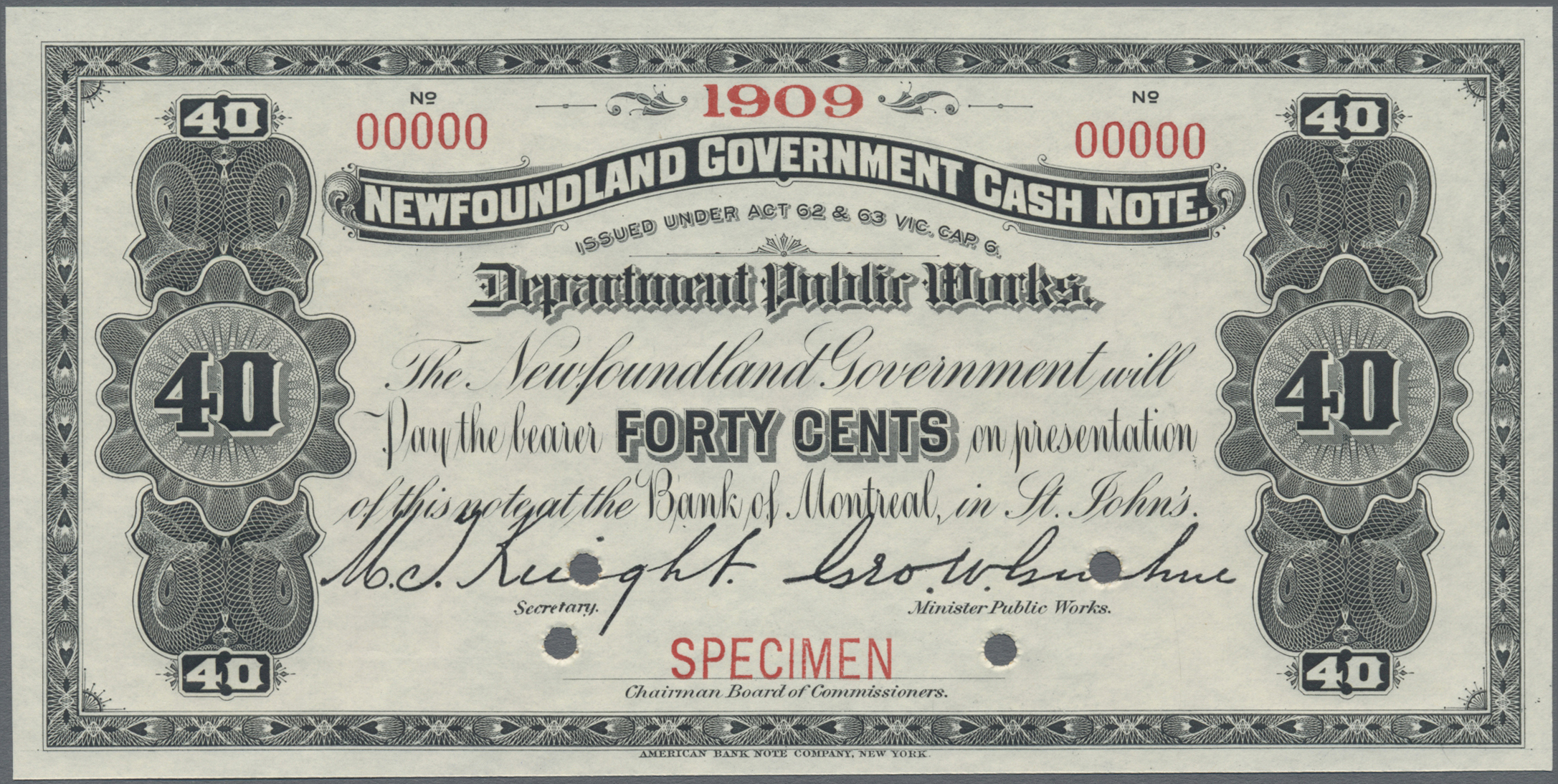 Lot 01586 - Newfoundland / Neufundland | Banknoten - Auktionshaus Christoph Gärtner GmbH & Co. KG 58th AUCTION - Day 1 Lot 01586 - Newfoundland / Neufundland | Banknoten - Auktionshaus Christoph Gärtner GmbH & Co. KG 58th AUCTION - Day 1
