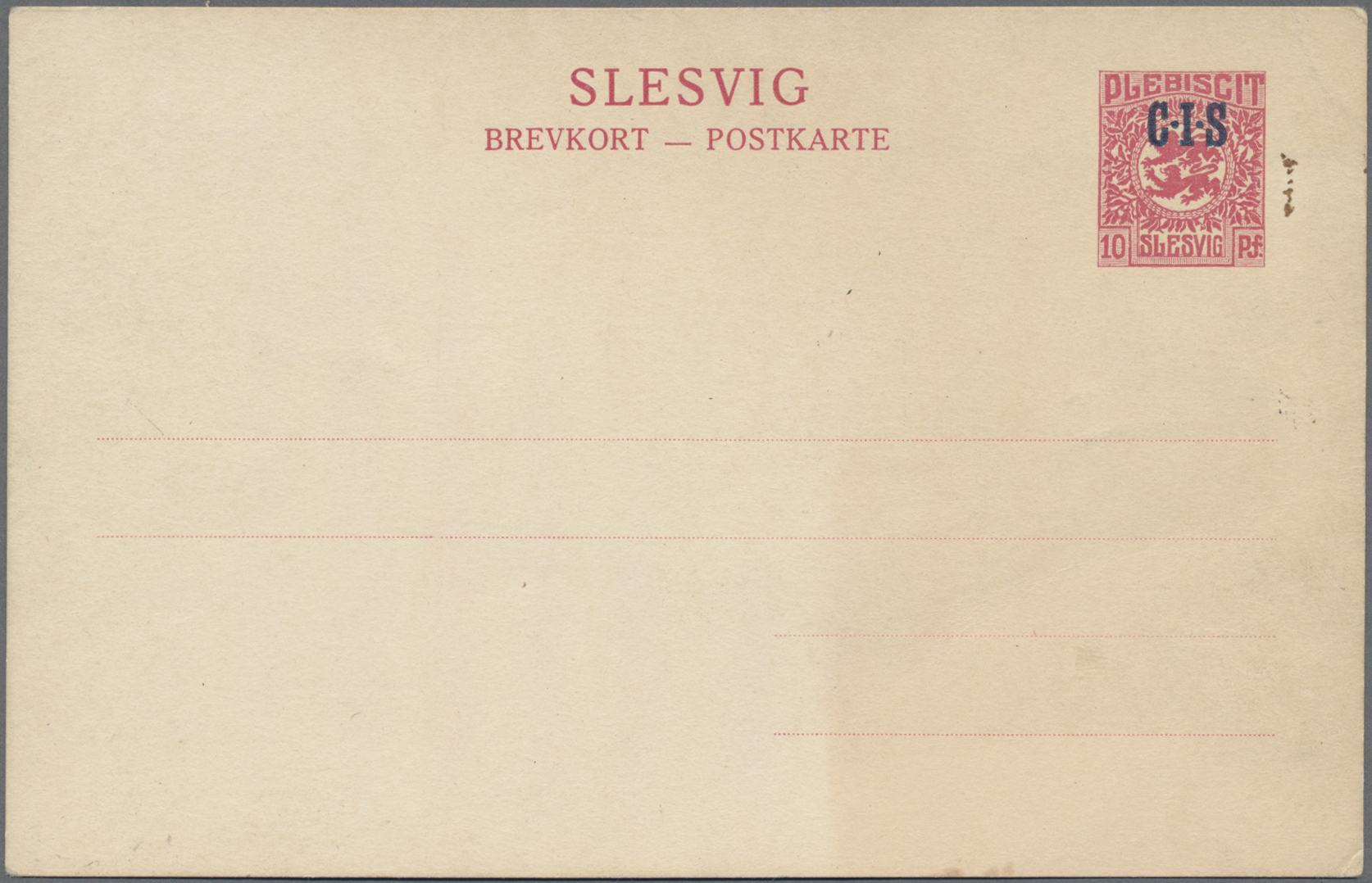 Lot 05575 - Deutsche Abstimmungsgebiete: Schleswig - Ganzsachen - Auktionshaus Christoph Gärtner GmbH & Co. KG 61st AUCTION - day 3 Lot 05575 - Deutsche Abstimmungsgebiete: Schleswig - Ganzsachen - Auktionshaus Christoph Gärtner GmbH & Co. KG 61st AUCTION - day 3