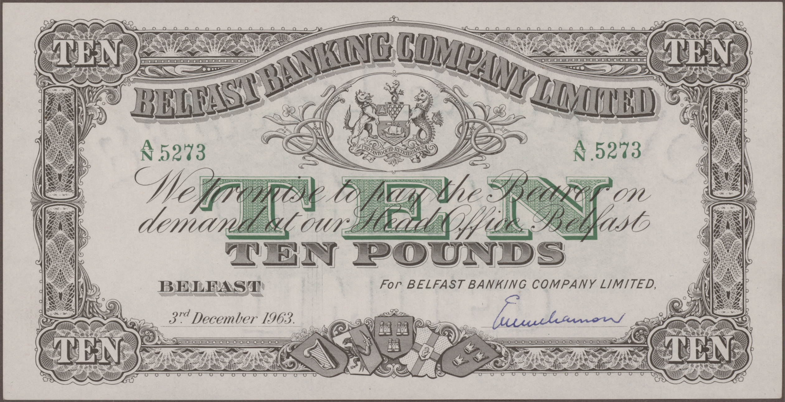 Lot 1599 - Northern Ireland / Nordirland | Banknoten  -  Auktionshaus Christoph Gärtner GmbH & Co. KG 58th AUCTION - Day 1