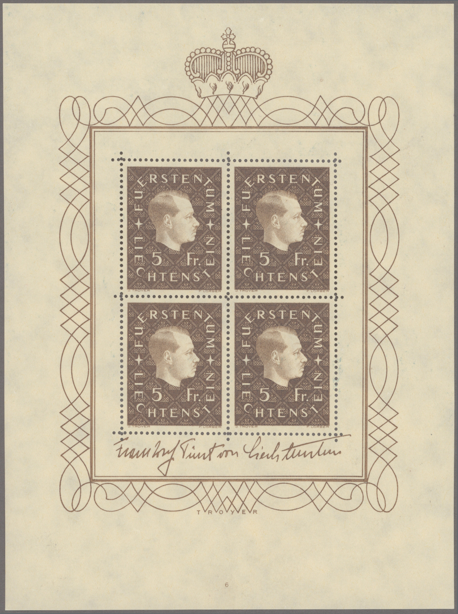 Lot 03722 - Liechtenstein - Auktionshaus Christoph Gärtner GmbH & Co. KG 57th AUCTION - Day 2 Lot 03722 - Liechtenstein - Auktionshaus Christoph Gärtner GmbH & Co. KG 57th AUCTION - Day 2