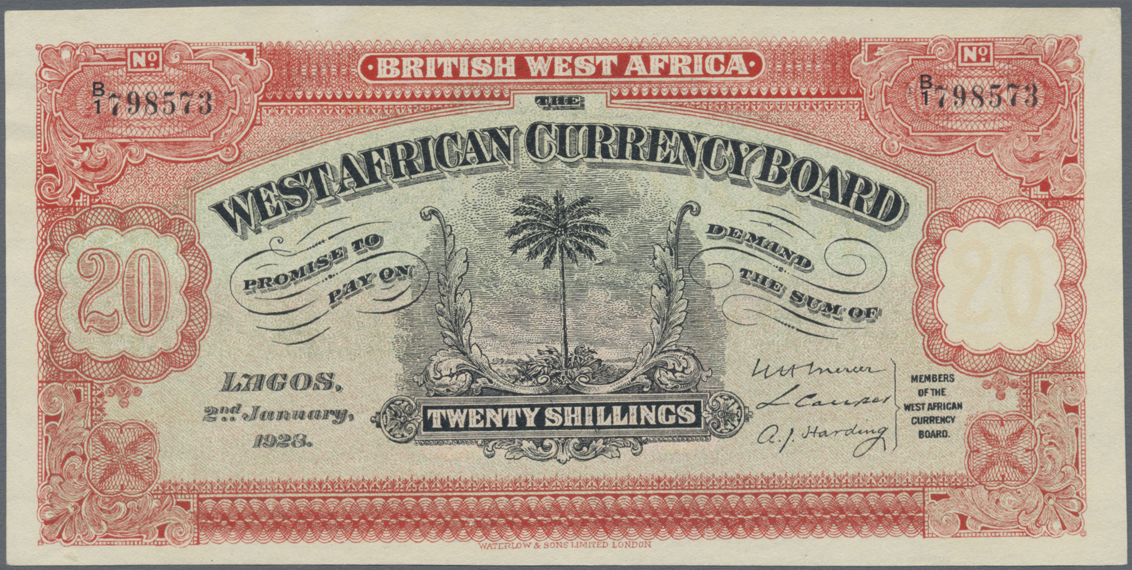 Lot 00213 - British West Africa | Banknoten  -  Auktionshaus Christoph Gärtner GmbH & Co. KG 56th AUCTION - Day 1
