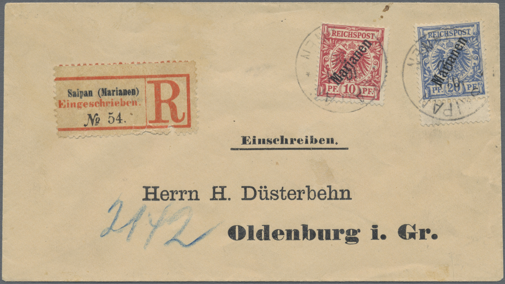 Lot 05332 - Deutsche Kolonien - Marianen - Auktionshaus Christoph Gärtner GmbH & Co. KG 56th AUCTION - Day 3 Lot 05332 - Deutsche Kolonien - Marianen - Auktionshaus Christoph Gärtner GmbH & Co. KG 56th AUCTION - Day 3