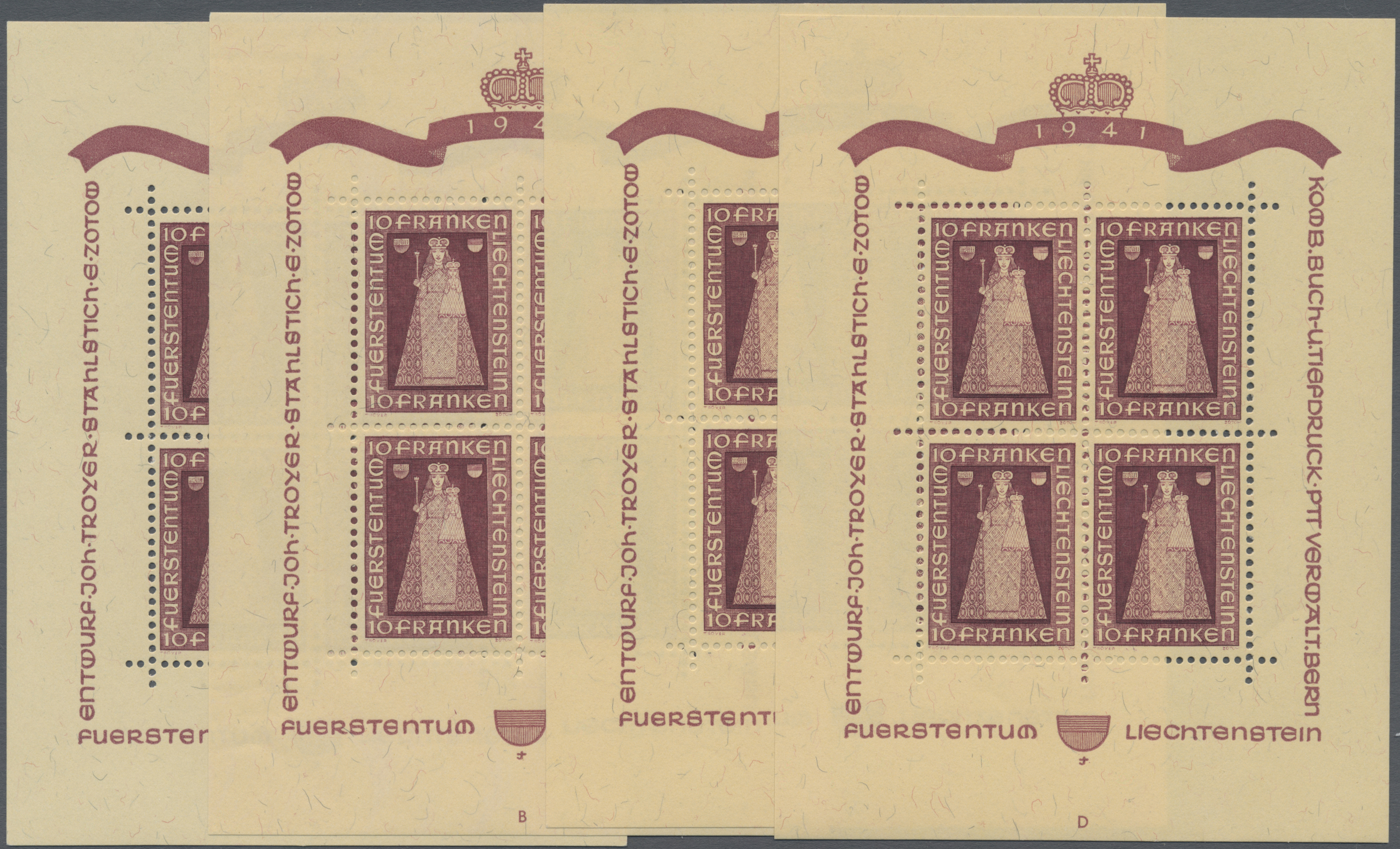 Lot 03725 - Liechtenstein - Auktionshaus Christoph Gärtner GmbH & Co. KG 57th AUCTION - Day 2 Lot 03725 - Liechtenstein - Auktionshaus Christoph Gärtner GmbH & Co. KG 57th AUCTION - Day 2