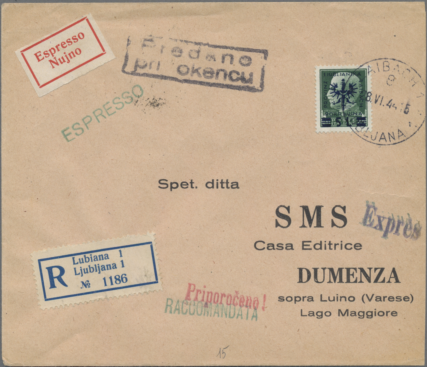 Lot 06059 - Dt. Besetzung II WK - Laibach  -  Auktionshaus Christoph Gärtner GmbH & Co. KG 55th AUCTION - Day 3