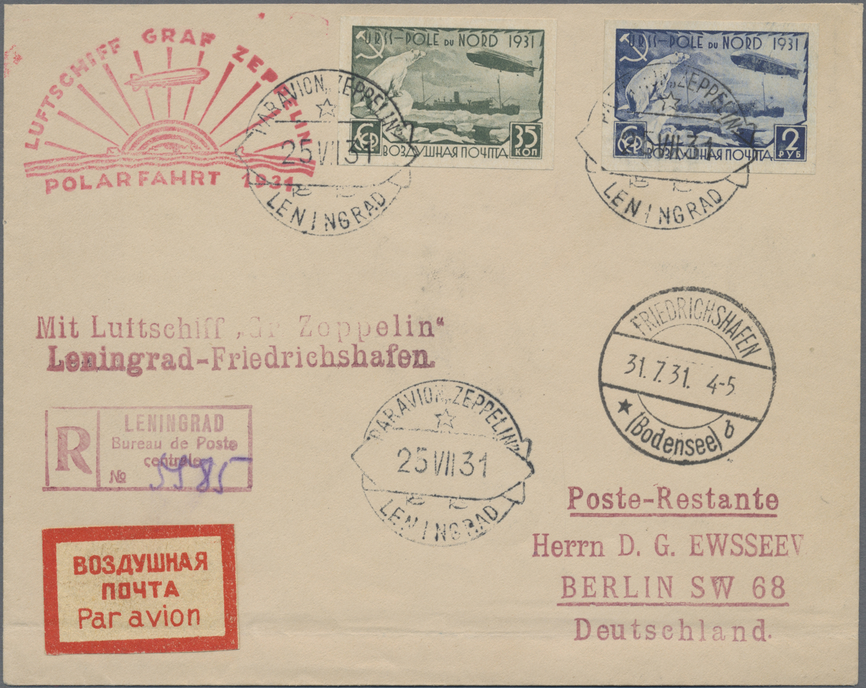 Lot 02279 - zeppelinpost deutschland  -  Auktionshaus Christoph Gärtner GmbH & Co. KG 58th AUCTION - Day 2