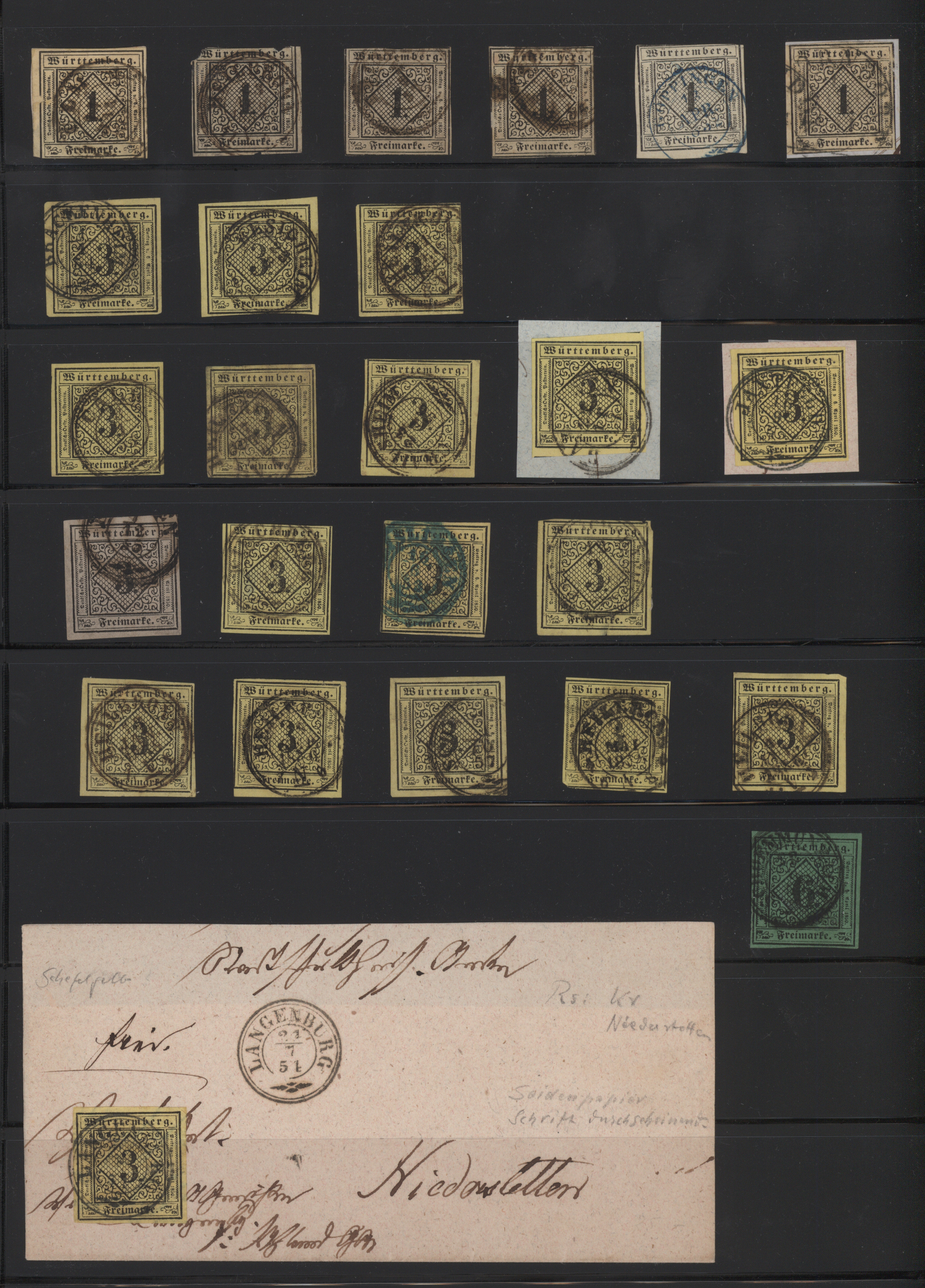 Lot 10357 - Württemberg - Marken und Briefe  -  Auktionshaus Christoph Gärtner GmbH & Co. KG 57th AUCTION - Day 5