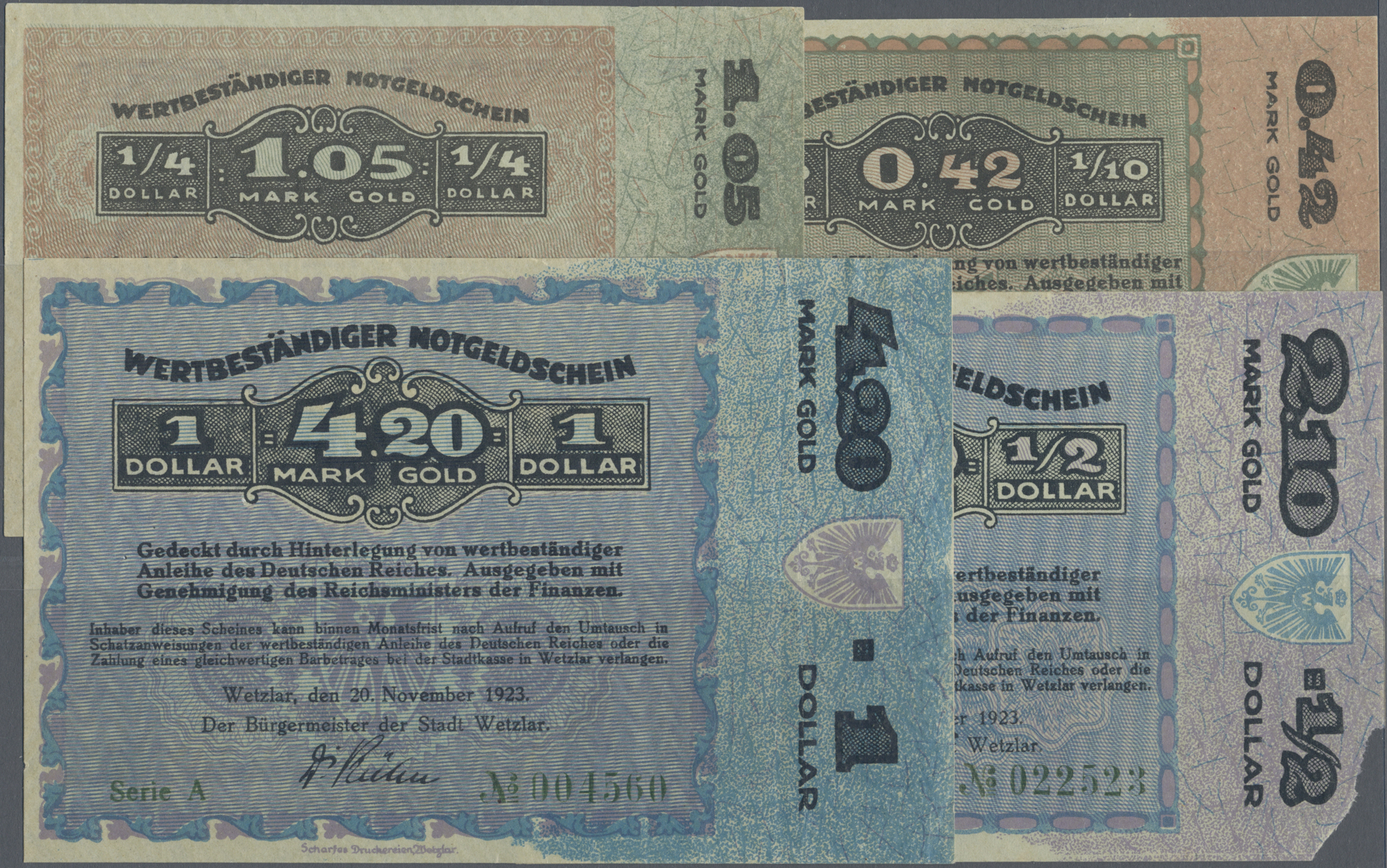 Lot 14685 - Deutschland - Notgeld - Hessen | Banknoten - Auktionshaus Christoph Gärtner GmbH & Co. KG 53rd AUCTION - Day 6 Coins/Banknotes Lot 14685 - Deutschland - Notgeld - Hessen | Banknoten - Auktionshaus Christoph Gärtner GmbH & Co. KG 53rd AUCTION - Day 6 Coins/Banknotes