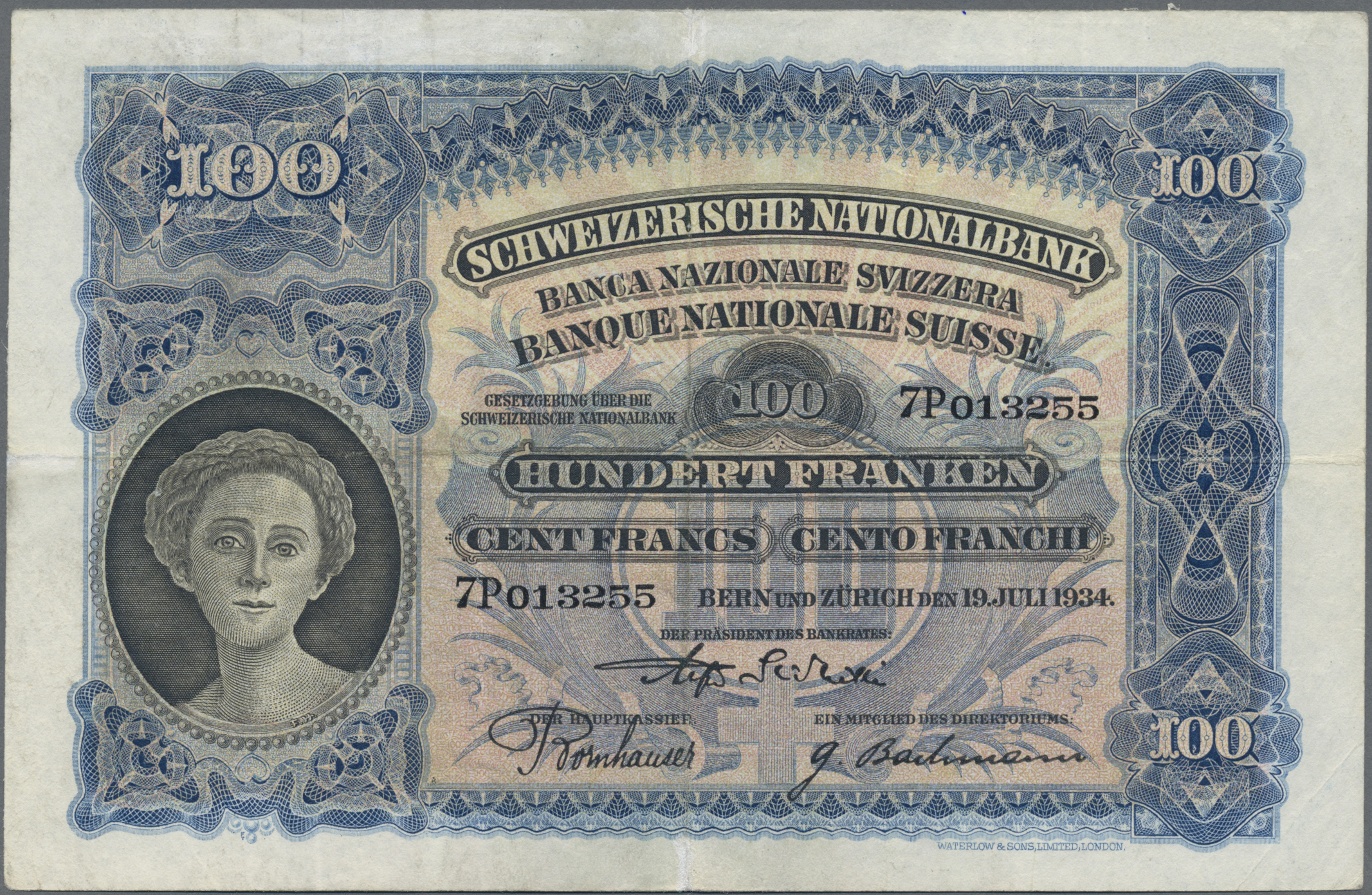 Lot 14313 - Switzerland / Schweiz | Banknoten  -  Auktionshaus Christoph Gärtner GmbH & Co. KG 53rd AUCTION - Day 6 Coins/Banknotes