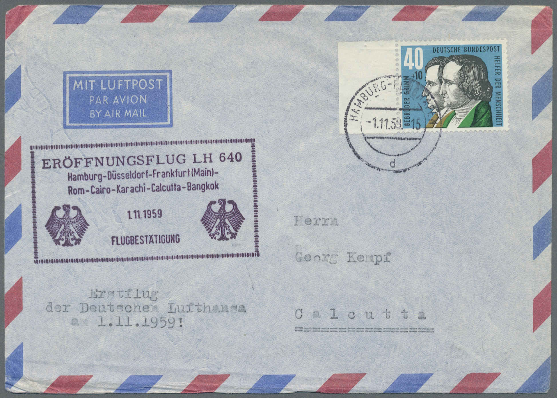Stamp Auction Thematik Flugzeuge Luftfahrt Airoplanes Aviation Special Auction 26 28 May Day 3 Collections Thematics And Picture Post Cards Lot 6213