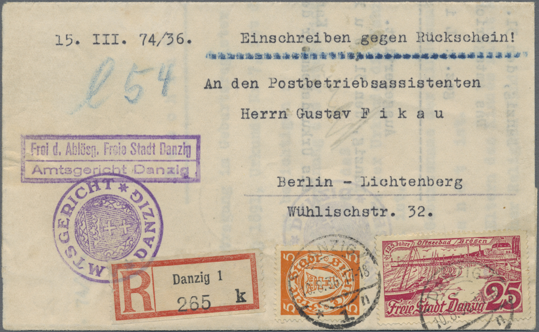 Lot 05875 - danzig  -  Auktionshaus Christoph Gärtner GmbH & Co. KG 58th AUCTION - Day 2