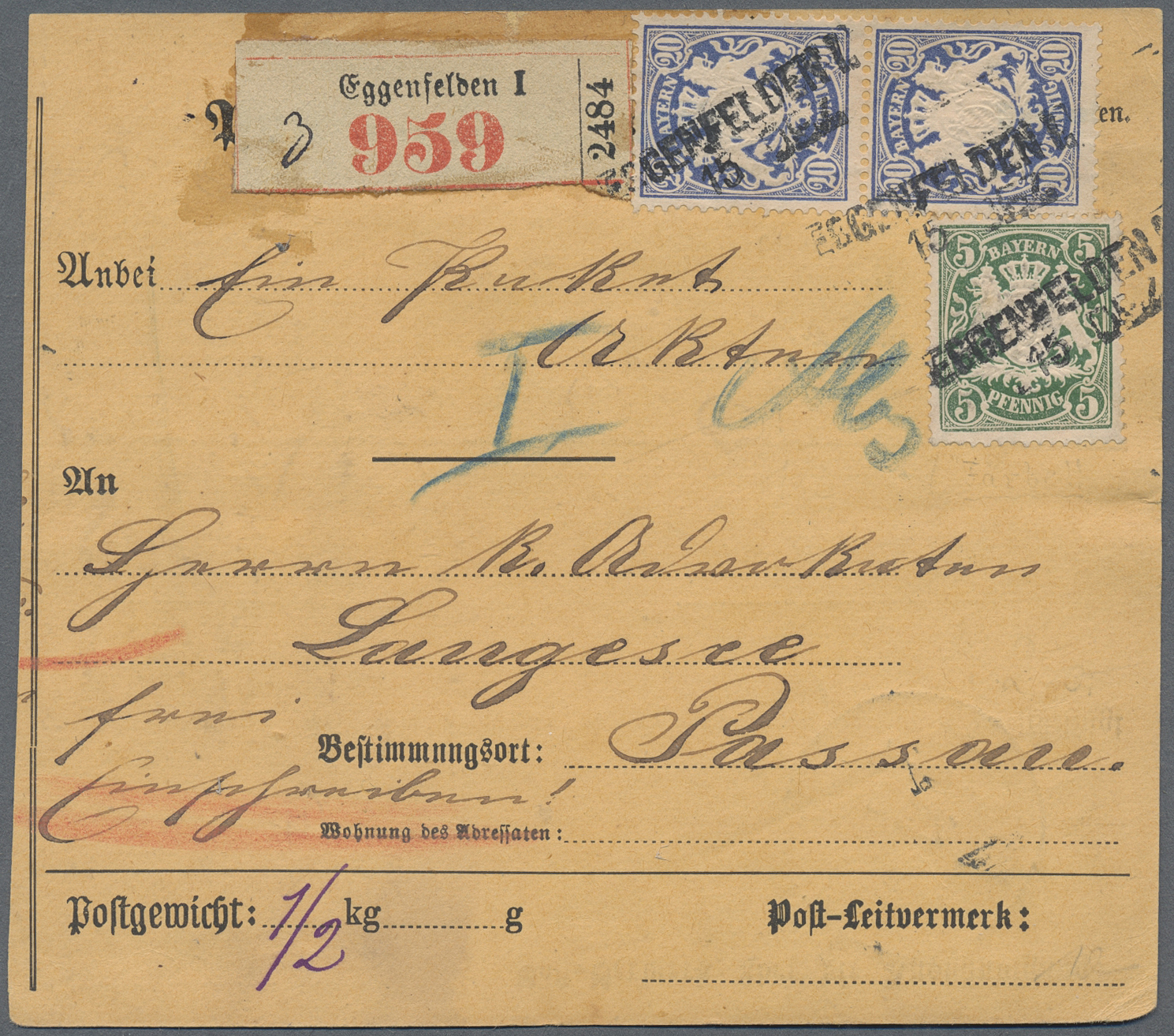 Lot 36215 - Bayern - Ortsstempel  -  Auktionshaus Christoph Gärtner GmbH & Co. KG Sale #44 Collections Germany