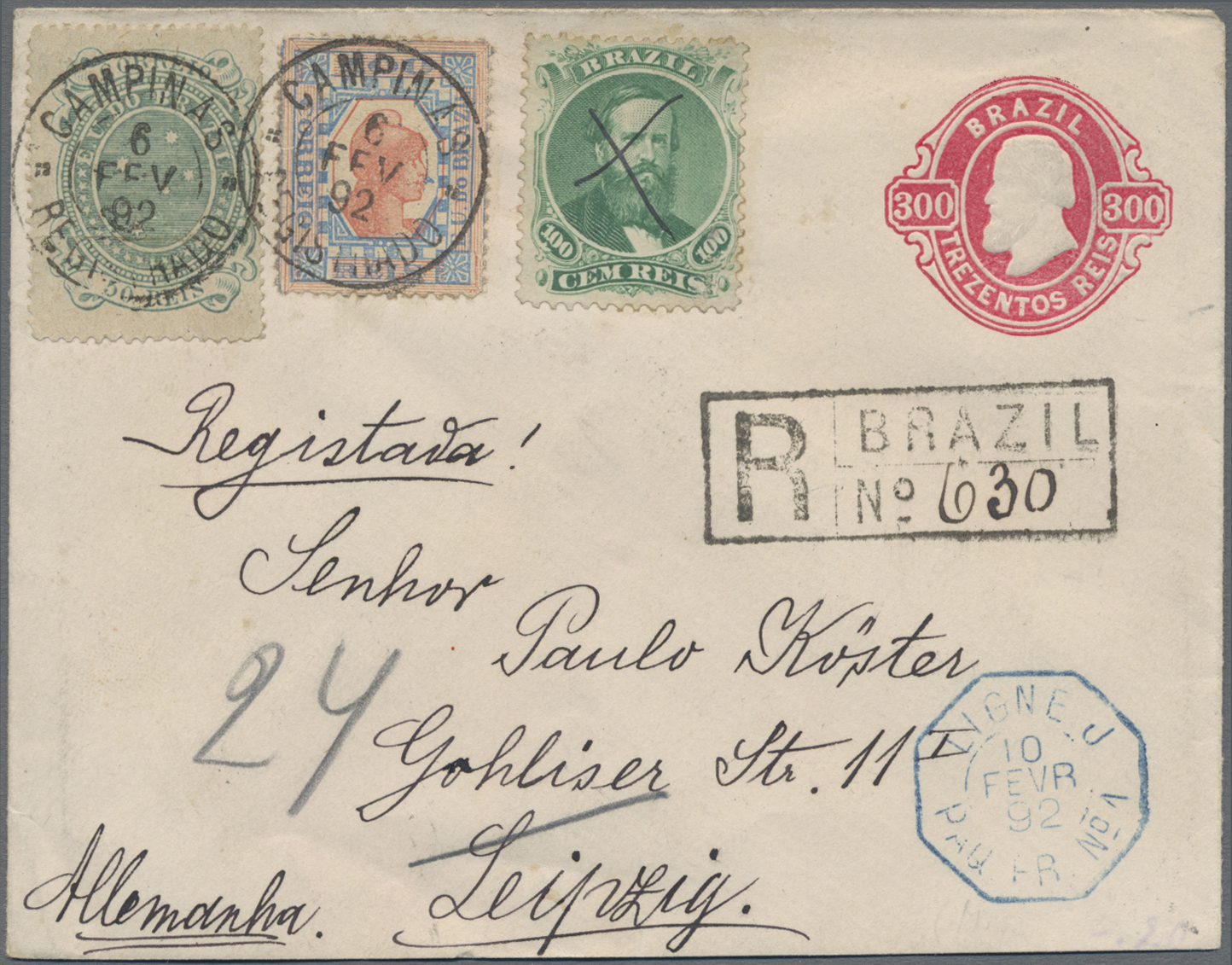 Lot 01372 - Brasilien - Ganzsachen  -  Auktionshaus Christoph Gärtner GmbH & Co. KG 53rd AUCTION - Day 2 Overseas, Europe