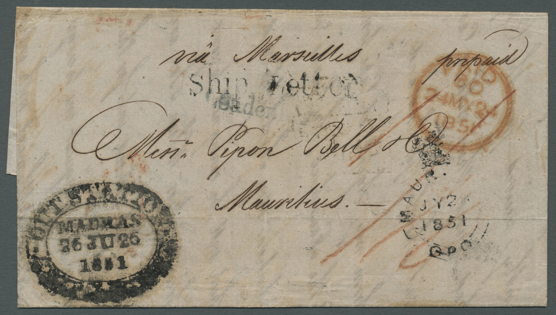 Lot 01547 - Mauritius - Auktionshaus Christoph Gärtner GmbH & Co. KG 53rd AUCTION - Day 2 Overseas, Europe Lot 01547 - Mauritius - Auktionshaus Christoph Gärtner GmbH & Co. KG 53rd AUCTION - Day 2 Overseas, Europe
