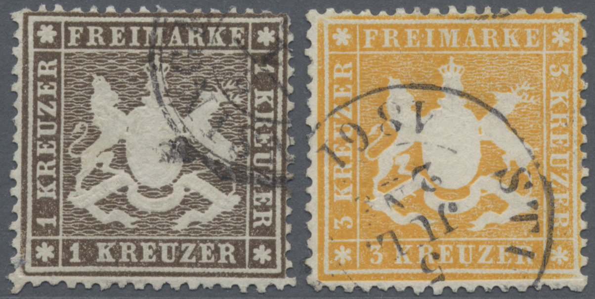 Lot 618 - Württemberg - Marken und Briefe - Auktionshaus Edgar Mohrmann & Co. Internat. Briefmarken-Auktionen GmhH Auction #211 Lot 618 - Württemberg - Marken und Briefe - Auktionshaus Edgar Mohrmann & Co. Internat. Briefmarken-Auktionen GmhH Auction #211