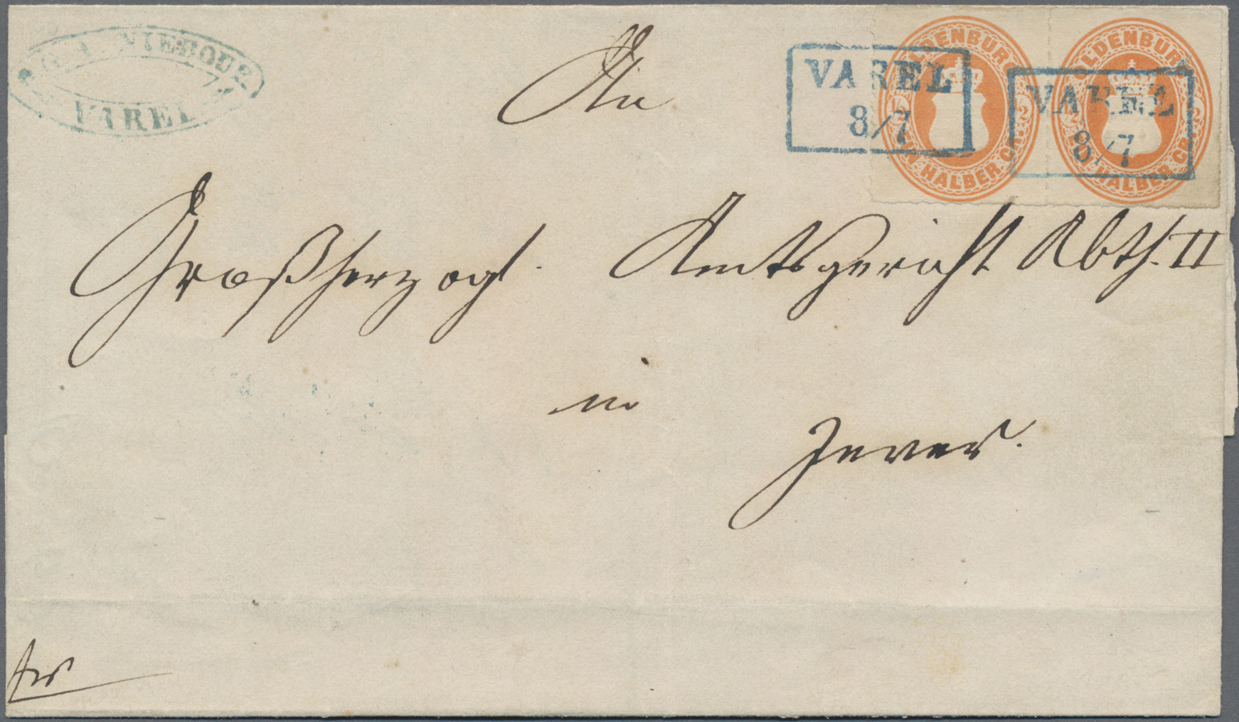 Lot 466 - Oldenburg - Marken und Briefe - Auktionshaus Edgar Mohrmann & Co. Internat. Briefmarken-Auktionen GmhH Auction #211 Lot 466 - Oldenburg - Marken und Briefe - Auktionshaus Edgar Mohrmann & Co. Internat. Briefmarken-Auktionen GmhH Auction #211