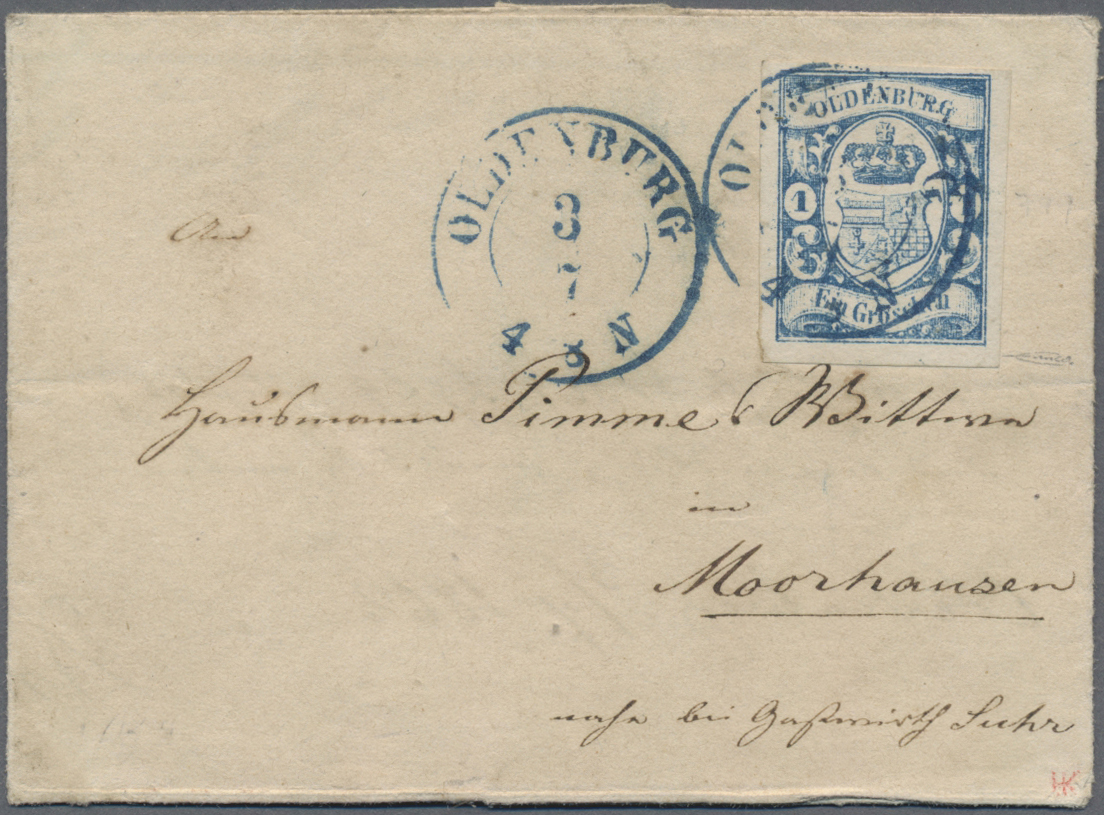 Lot 455 - Oldenburg - Marken und Briefe - Auction #211 Lot 455 - Oldenburg - Marken und Briefe - Auction #211