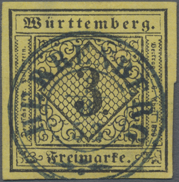 Lot 04644 - Württemberg - Marken und Briefe - Auktionshaus Christoph Gärtner GmbH & Co. KG 56th AUCTION - Day 3 Lot 04644 - Württemberg - Marken und Briefe - Auktionshaus Christoph Gärtner GmbH & Co. KG 56th AUCTION - Day 3