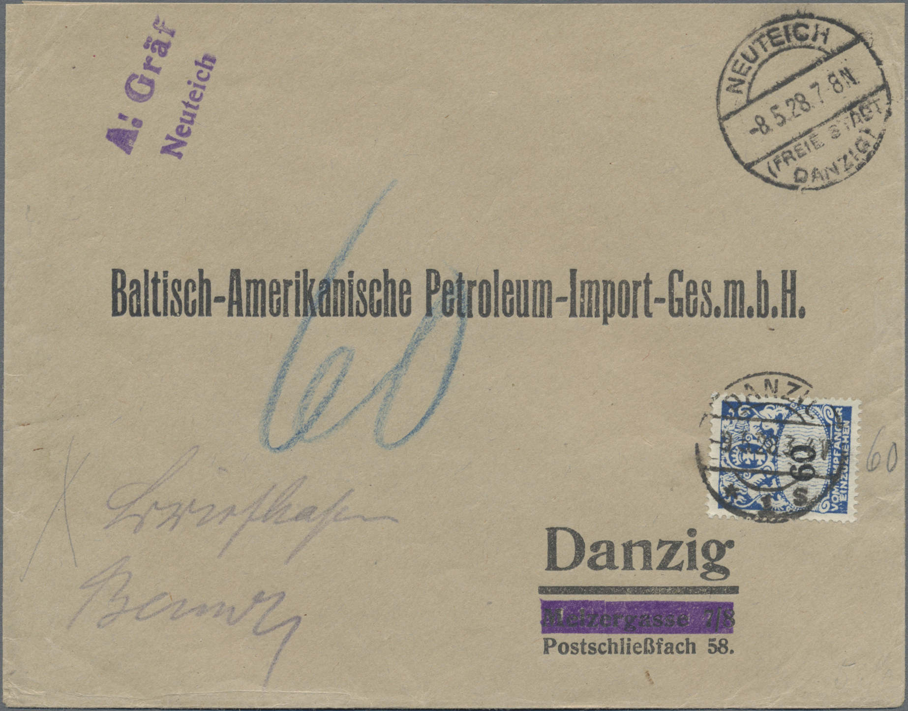 Lot 05906 - danzig - portomarken - Auktionshaus Christoph Gärtner GmbH & Co. KG 58th AUCTION - Day 2 Lot 05906 - danzig - portomarken - Auktionshaus Christoph Gärtner GmbH & Co. KG 58th AUCTION - Day 2