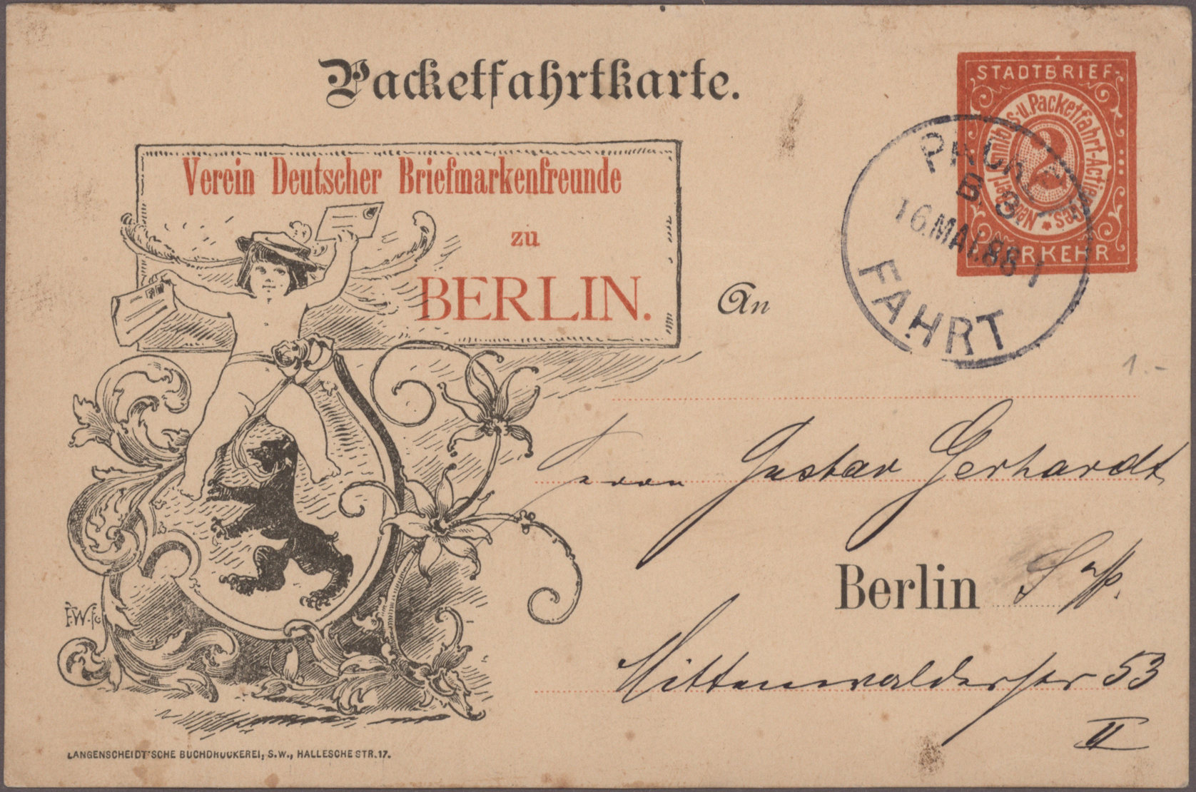 Lot 10778 - Deutsches Reich - Privatpost (Stadtpost) - Auktionshaus Christoph Gärtner GmbH & Co. KG 57th AUCTION - Day 5 Lot 10778 - Deutsches Reich - Privatpost (Stadtpost) - Auktionshaus Christoph Gärtner GmbH & Co. KG 57th AUCTION - Day 5