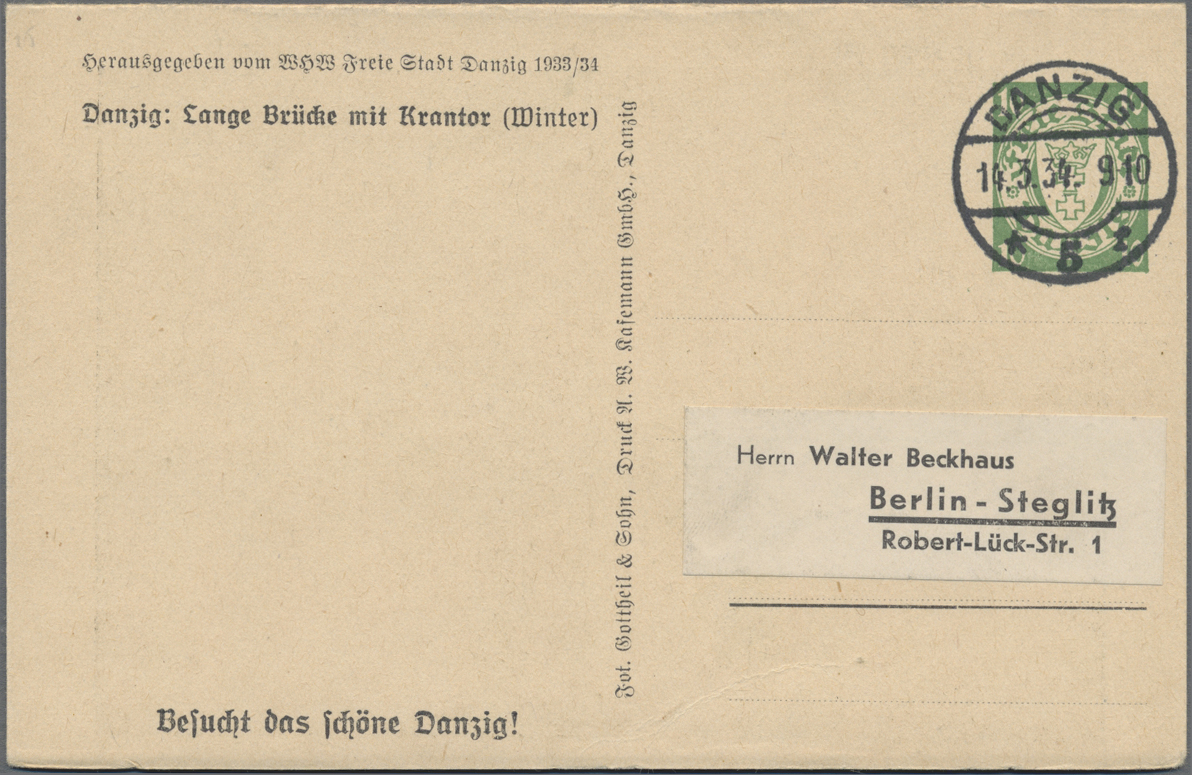 Lot 05928 - Danzig - Ganzsachen - Auktionshaus Christoph Gärtner GmbH & Co. KG 58th AUCTION - Day 2 Lot 05928 - Danzig - Ganzsachen - Auktionshaus Christoph Gärtner GmbH & Co. KG 58th AUCTION - Day 2