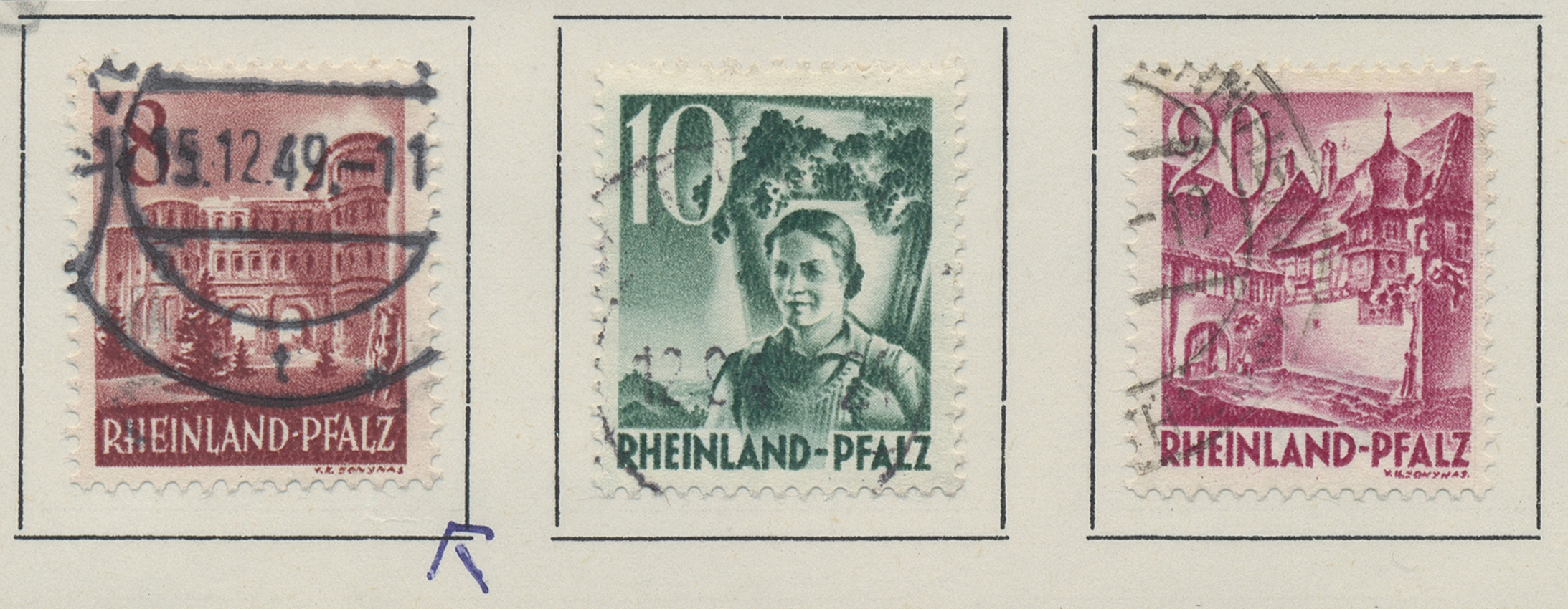 Lot 06481 - Französische Zone - Rheinland Pfalz - Auktionshaus Christoph Gärtner GmbH & Co. KG 58th AUCTION - Day 2 Lot 06481 - Französische Zone - Rheinland Pfalz - Auktionshaus Christoph Gärtner GmbH & Co. KG 58th AUCTION - Day 2