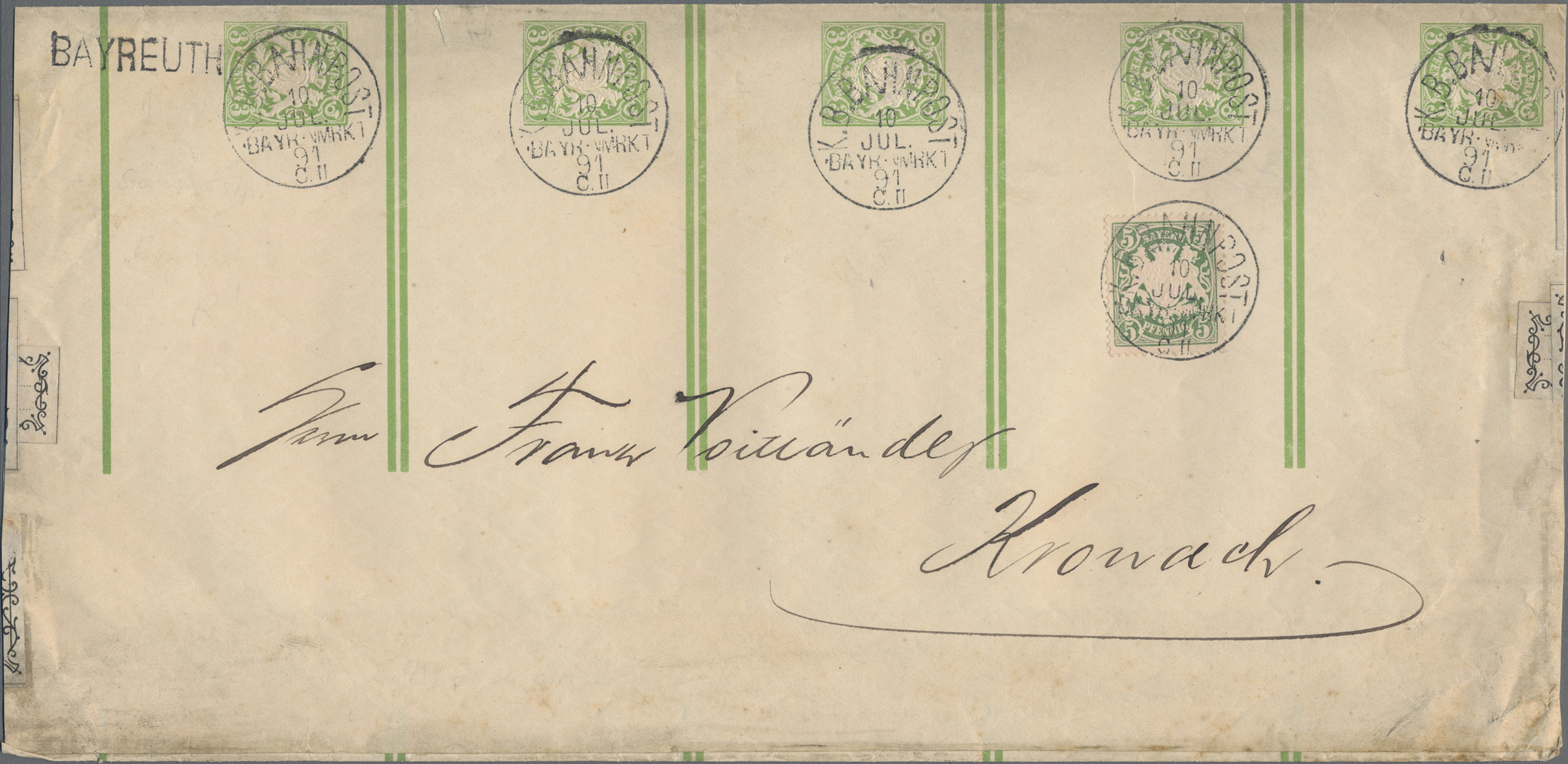 Lot 04554 - bayern - ganzsachen - Auktionshaus Christoph Gärtner GmbH & Co. KG 56th AUCTION - Day 3 Lot 04554 - bayern - ganzsachen - Auktionshaus Christoph Gärtner GmbH & Co. KG 56th AUCTION - Day 3