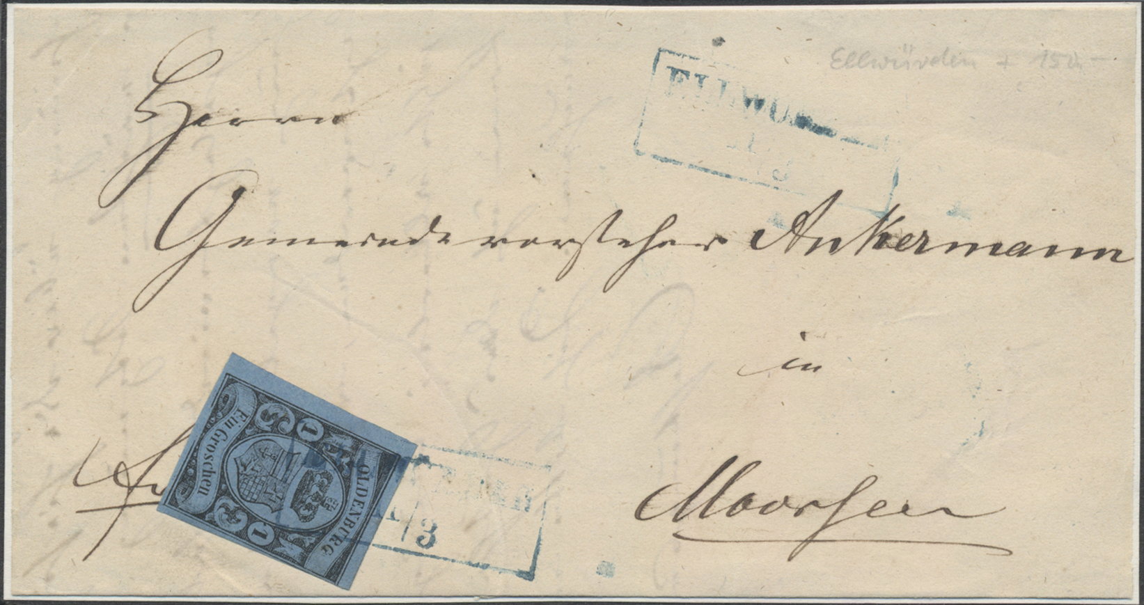 Lot 438 - Oldenburg - Marken und Briefe  -  Auktionshaus Edgar Mohrmann & Co. Internat. Briefmarken-Auktionen GmhH Auction #211  