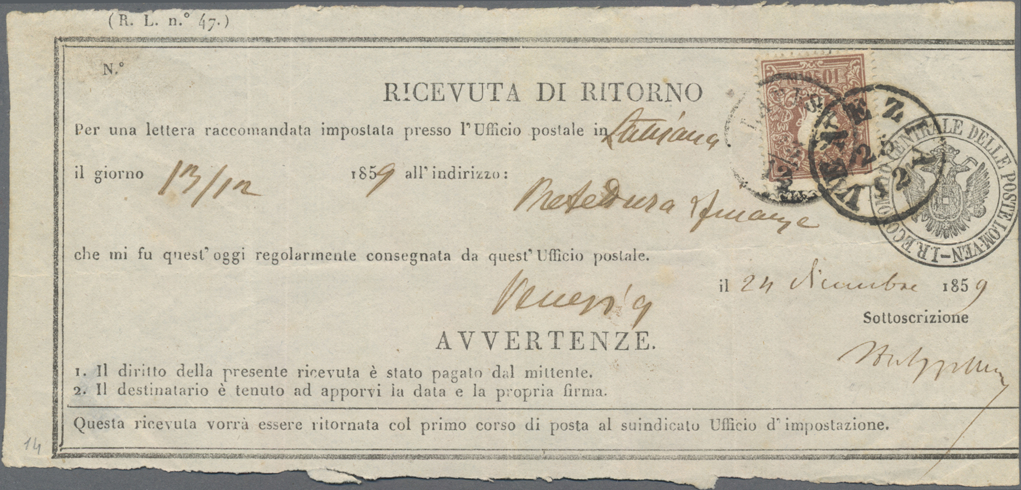 Lot 04684 - Österreich - Lombardei und Venetien - Auktionshaus Christoph Gärtner GmbH & Co. KG 55th AUCTION - Day 2 Lot 04684 - Österreich - Lombardei und Venetien - Auktionshaus Christoph Gärtner GmbH & Co. KG 55th AUCTION - Day 2