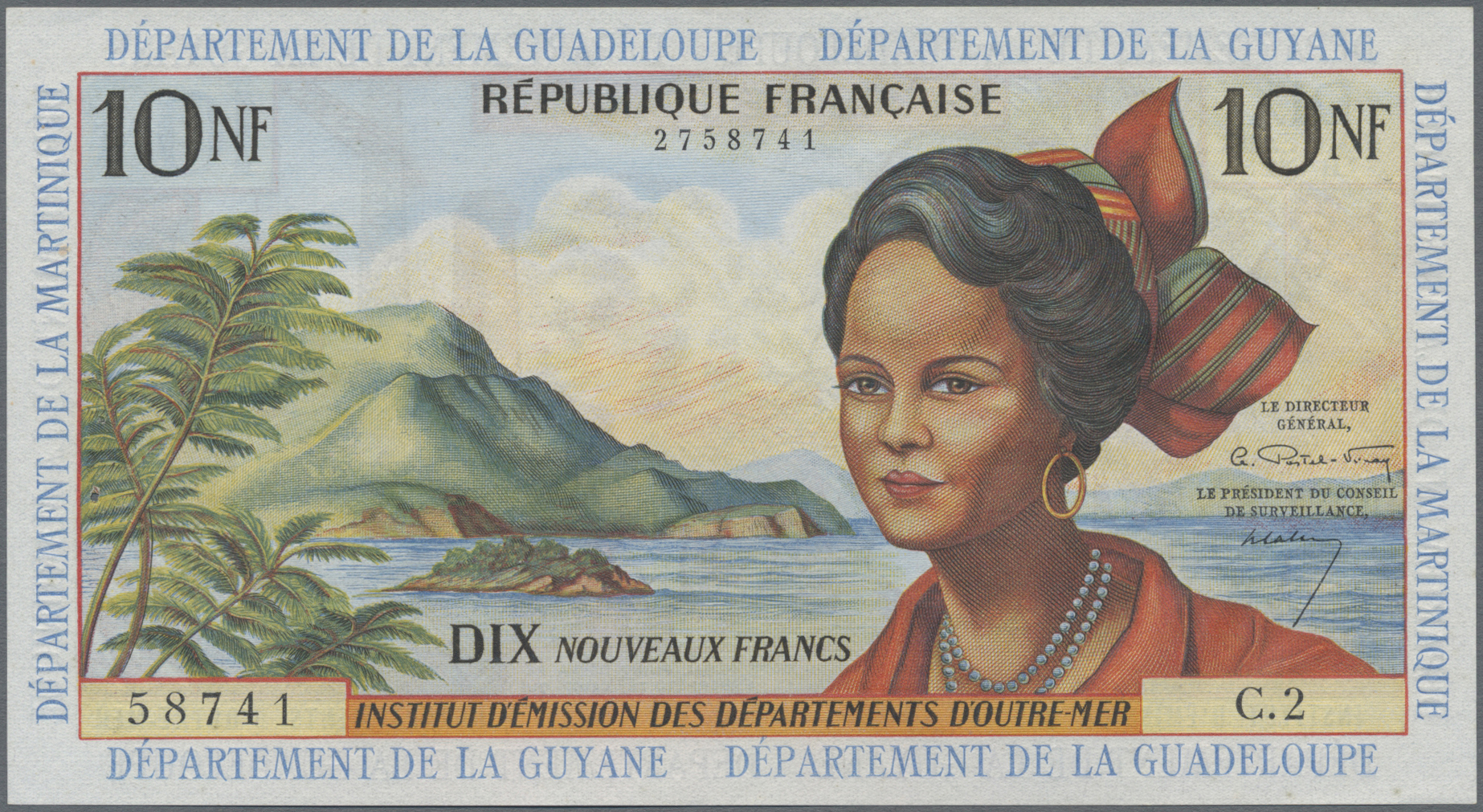 Lot 01604 - French Antilles / Französische Antillen | Banknoten  -  Auktionshaus Christoph Gärtner GmbH & Co. KG Sale #45 Banknotes Worldwide