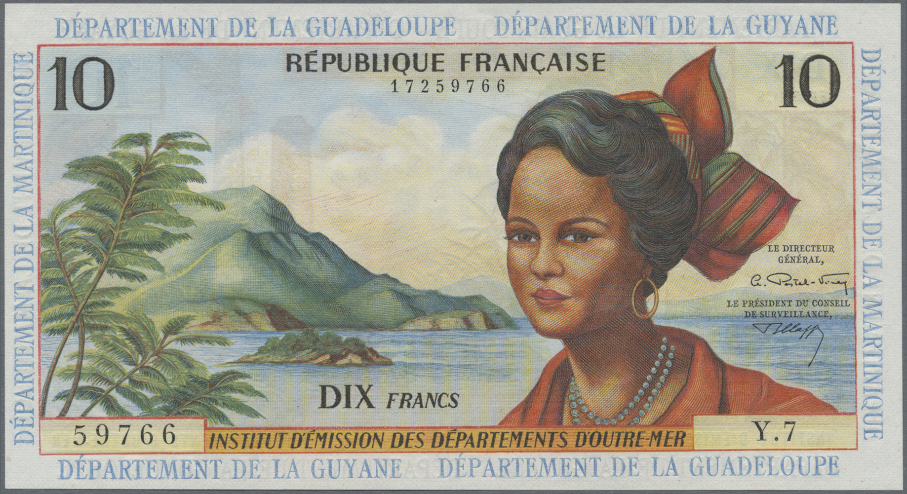 Lot 01608 - French Antilles / Französische Antillen | Banknoten  -  Auktionshaus Christoph Gärtner GmbH & Co. KG Sale #45 Banknotes Worldwide