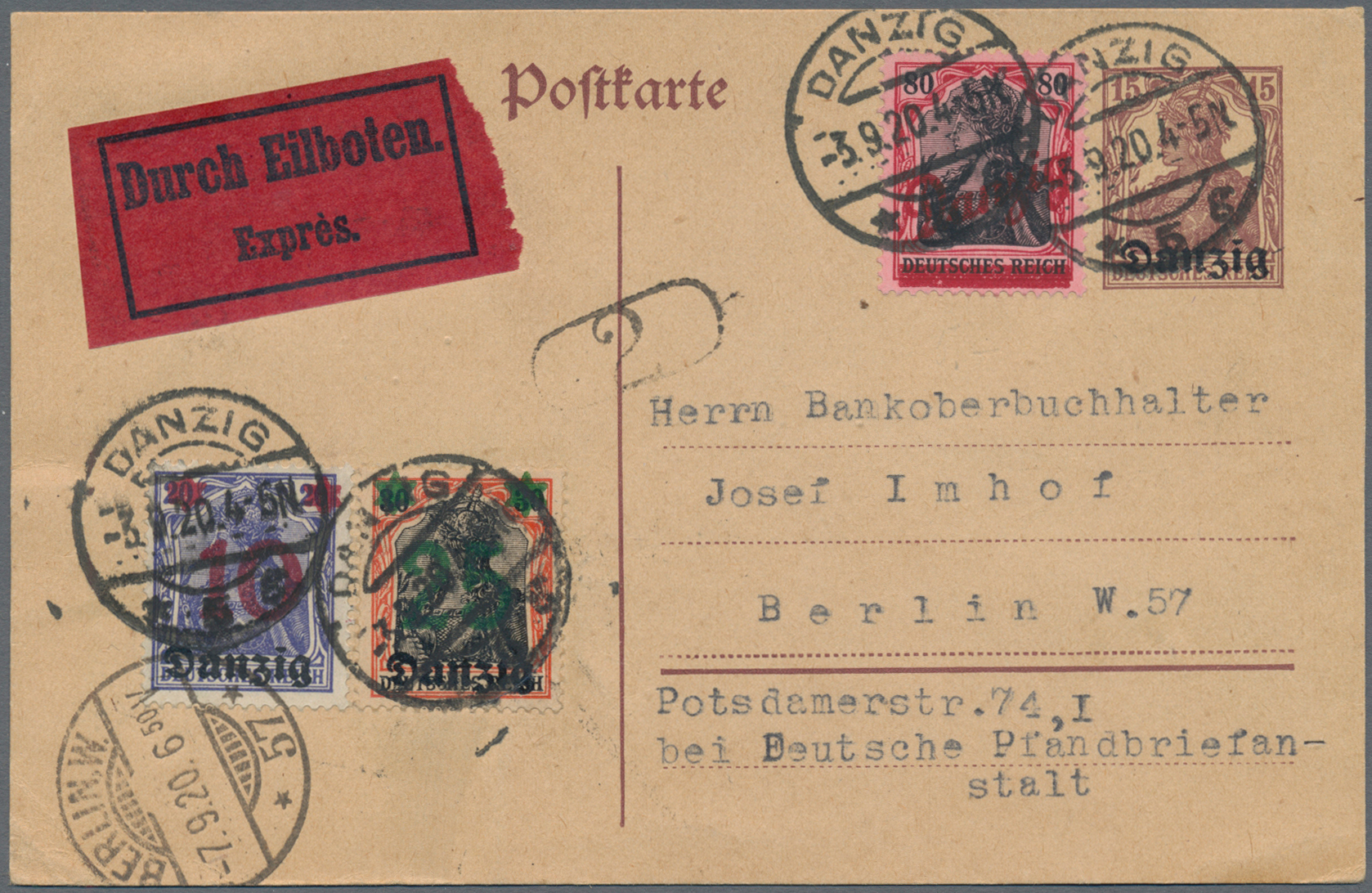 Lot 05912 - Danzig - Ganzsachen - Auktionshaus Christoph Gärtner GmbH & Co. KG 58th AUCTION - Day 2 Lot 05912 - Danzig - Ganzsachen - Auktionshaus Christoph Gärtner GmbH & Co. KG 58th AUCTION - Day 2
