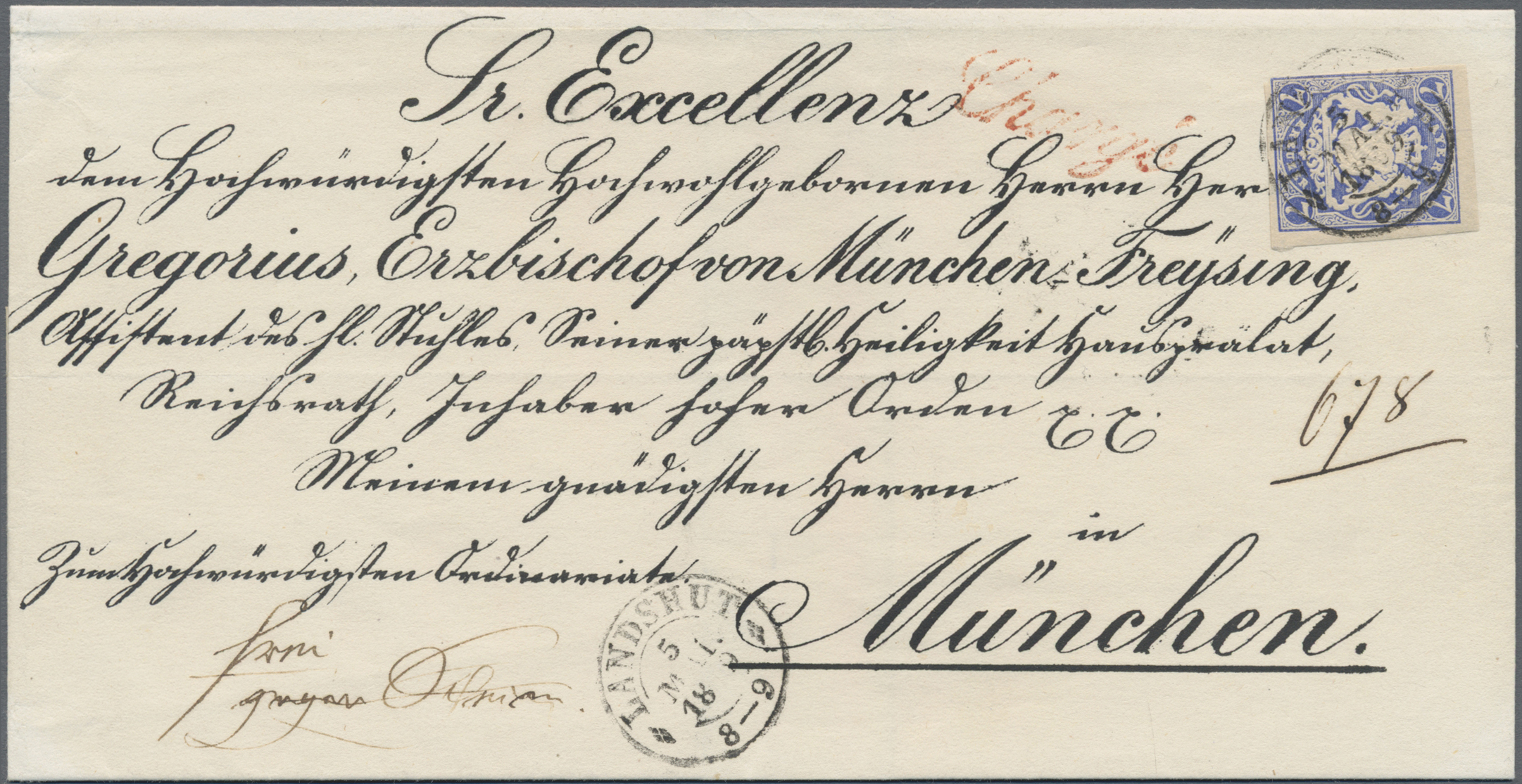 Lot 02525 - Bayern - Social Philately  -  Auktionshaus Christoph Gärtner GmbH & Co. KG 50th Auction Anniversary Auction - Day 7