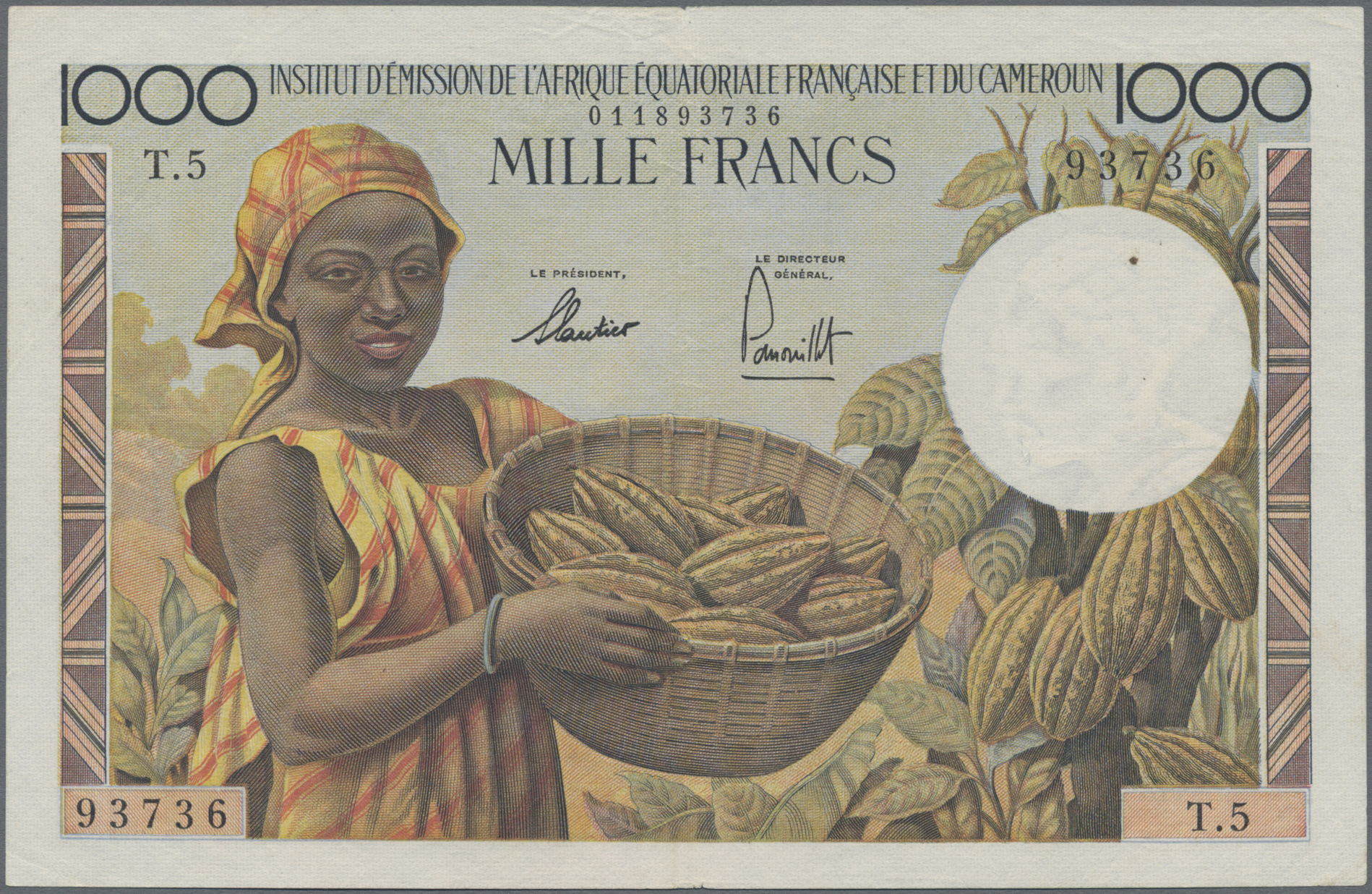 Lot 01620 - French Equatorial Africa / Französisch-Äquatorialafrika | Banknoten  -  Auktionshaus Christoph Gärtner GmbH & Co. KG Sale #45 Banknotes Worldwide