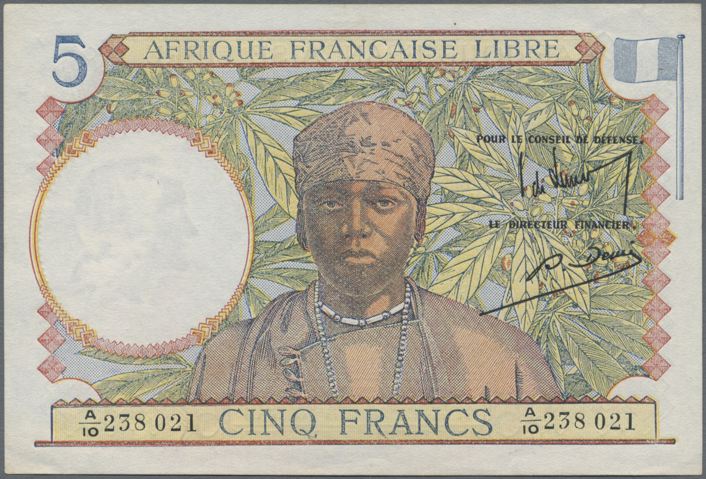 Lot 01613 - French Equatorial Africa / Französisch-Äquatorialafrika | Banknoten  -  Auktionshaus Christoph Gärtner GmbH & Co. KG Sale #45 Banknotes Worldwide