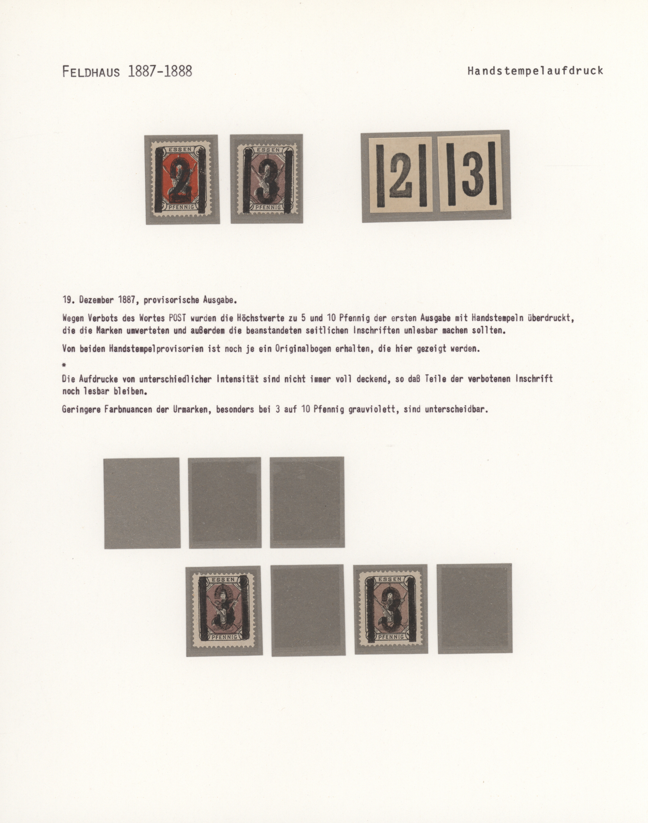 Lot 10807 - Deutsches Reich - Privatpost (Stadtpost)  -  Auktionshaus Christoph Gärtner GmbH & Co. KG 57th AUCTION - Day 5