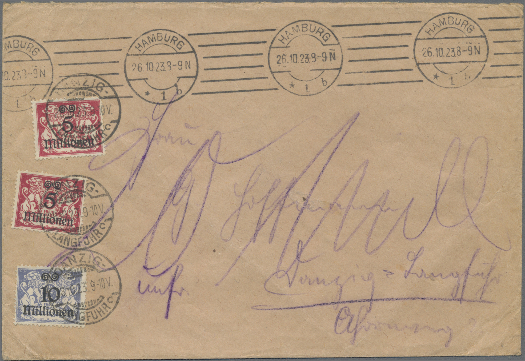 Lot 05903 - danzig - portomarken - Auktionshaus Christoph Gärtner GmbH & Co. KG 58th AUCTION - Day 2 Lot 05903 - danzig - portomarken - Auktionshaus Christoph Gärtner GmbH & Co. KG 58th AUCTION - Day 2